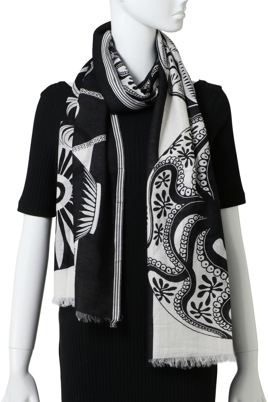 【プレインピープル/PLAIN PEOPLE】の【INOUI EDITIONS】MYKONOSストール 人気、トレンドファッション・服の通販 founy(ファニー) 　ファッション　Fashion　レディースファッション　Fashion for Women　ストール　Soft & Warm Scarves　マフラー・スヌード / 冬小物の定番　Scarves & Mufflers　ストール　Stole, Wrap　フランス　France, French　マフラー　Scarf, Muffler　モノトーン　Monotone, Black and White　人気　Popular, Best Seller　other-2|ID: prp329100003884014 ipo3291000000035941458