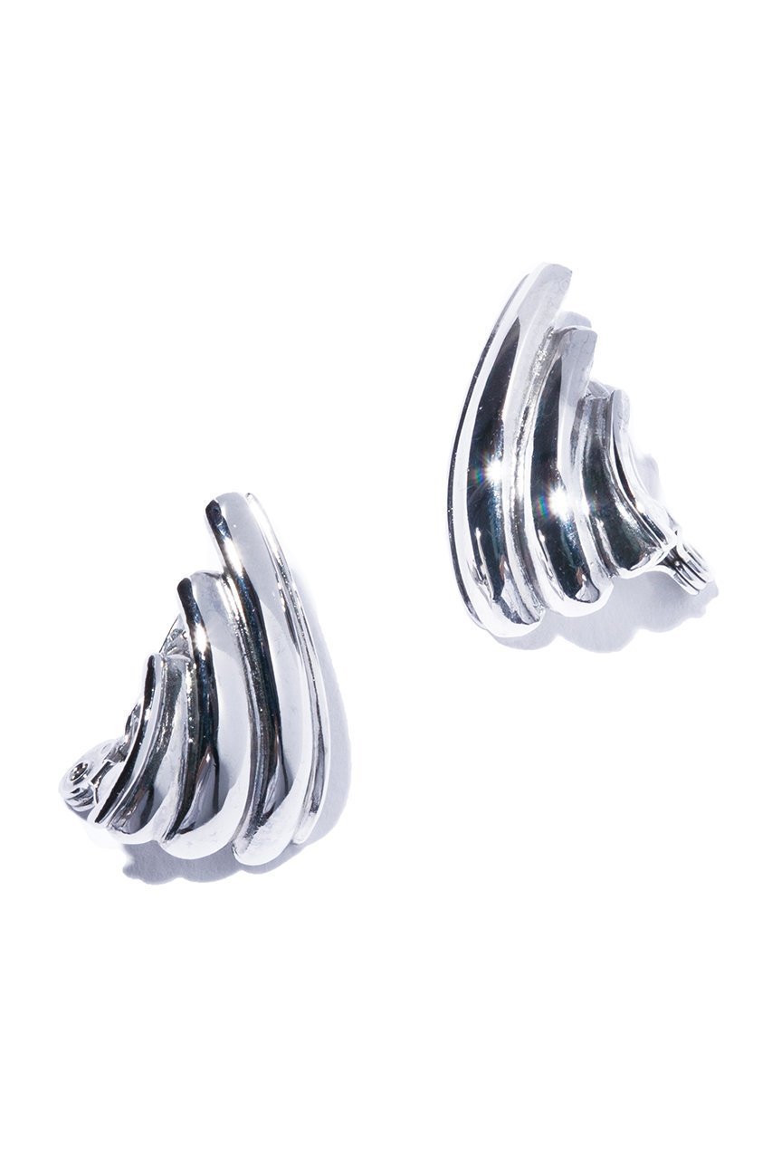 【イリスフォーセブン/IRIS 47】のfeather イヤリング インテリア・キッズ・メンズ・レディースファッション・服の通販 founy(ファニー) 　ファッション　Fashion　レディースファッション　Fashion for Women　ジュエリー　Jewelry　ファッションリング　Fashion Rings　イヤリング・フープ・ドロップタイプ　Hoop, Drop & Clip Earrings　イヤリング　Earrings　フェザー　Feather, Feather Detail　メタリック　Metallic, Shiny Finish　シルバー|ID: prp329100003884035 ipo3291000000035567820