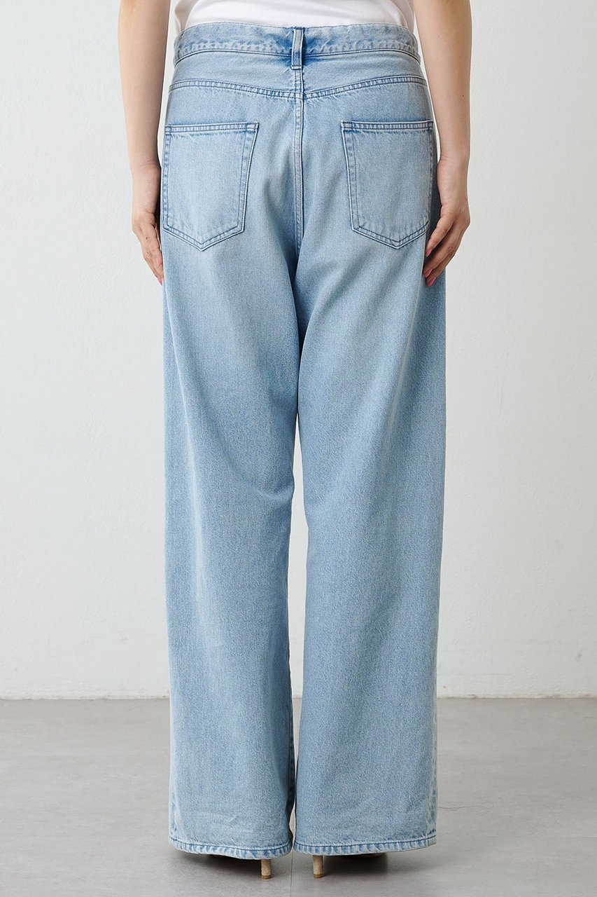 【ウィムガゼット/Whim Gazette】のドロストデニムパンツ 人気、トレンドファッション・服の通販 founy(ファニー) 　ファッション　Fashion　レディースファッション　Fashion for Women　パンツ　Pants & Trousers　デニムパンツ・ジーンズ・美脚デニム　Denim Jeans & Pants　ウォッシュ　Washed Finish　クール　Cool, Chic　シューズ　Shoes, Footwear　シンプル　Simple, Minimal　デニム　Denim, Jeans Material　ドローコード　Drawcord, Drawstring Cord　リラックス　Relax, Relaxed Fit　再入荷　Restock / Back in Stock　other-7|ID: prp329100003884040 ipo3291000000033663513