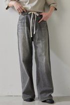 【ウィムガゼット/Whim Gazette】のドロストデニムパンツ 人気、トレンドファッション・服の通販 founy(ファニー) ファッション Fashion レディースファッション Fashion for Women パンツ Pants & Trousers デニムパンツ・ジーンズ・美脚デニム Denim Jeans & Pants ウォッシュ Washed Finish クール Cool, Chic シューズ Shoes, Footwear シンプル Simple, Minimal デニム Denim, Jeans Material ドローコード Drawcord, Drawstring Cord リラックス Relax, Relaxed Fit thumbnail グレー|ID: prp329100003884040 ipo3291000000036458602