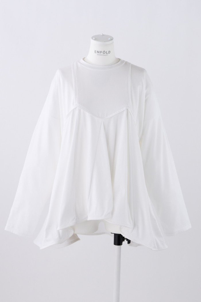 【エンフォルド/ENFOLD】のStaple天竺 メモリーヘムロングスリーブ インテリア・キッズ・メンズ・レディースファッション・服の通販 founy(ファニー) https://founy.com/ ファッション Fashion レディースファッション Fashion for Women トップス・カットソー Cut & Sew Tops シャツ・ブラウス・オフィスカジュアル Elegant Blouses & Button-Ups ロングTシャツ・Tシャツ Longline T-Shirts & Tees カットソー・ベーシックTシャツ Cut-and-Sewn Tops / Stretch Tees & Basics キャミソール Camisole, Spaghetti Strap Top スリーブ Sleeve, Long Sleeve / Short Sleeve ドレープ Drape, Draping Fabric フレア Flare, Flared ロング Long, Long-Length ワイヤー Wire, Wired Bra |ID: prp329100003885549 ipo3291000000035061693