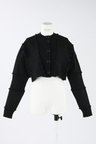 【エンフォルド/ENFOLD】のANGEL YARN Wave C/D カーディガン 人気、トレンドファッション・服の通販 founy(ファニー) ファッション Fashion レディースファッション Fashion for Women トップス・カットソー Cut & Sew Tops ニット Knit Tops & Sweaters カーディガン・羽織り Layered Style Cardigans 2024年 2024 2024春夏・S/S Spring/Summer 2024 SS24 カーディガン Cardigan, Knitwear ショート Short, Short Length 夏 Summer S/S・春夏 SS, Spring/Summer, Warm Season 羽織 Haori, Light Jacket 軽量 Lightweight, Ultra Light thumbnail ブラック|ID: prp329100003885551 ipo3291000000032949603