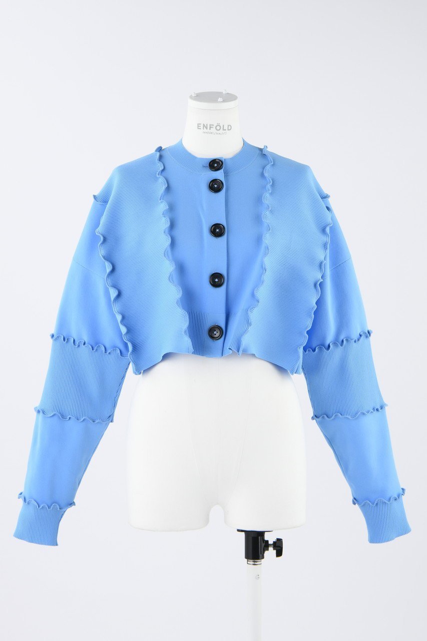【エンフォルド/ENFOLD】のANGEL YARN Wave C/D カーディガン インテリア・キッズ・メンズ・レディースファッション・服の通販 founy(ファニー) ファッション Fashion レディースファッション Fashion for Women トップス・カットソー Cut & Sew Tops ニット Knit Tops & Sweaters カーディガン・羽織り Layered Style Cardigans 2024年 2024 2024春夏・S/S Spring/Summer 2024 SS24 カーディガン Cardigan, Knitwear ショート Short, Short Length 夏 Summer S/S・春夏 SS, Spring/Summer, Warm Season 羽織 Haori, Light Jacket 軽量 Lightweight, Ultra Light ライトブルー|ID: prp329100003885551 ipo3291000000032949609