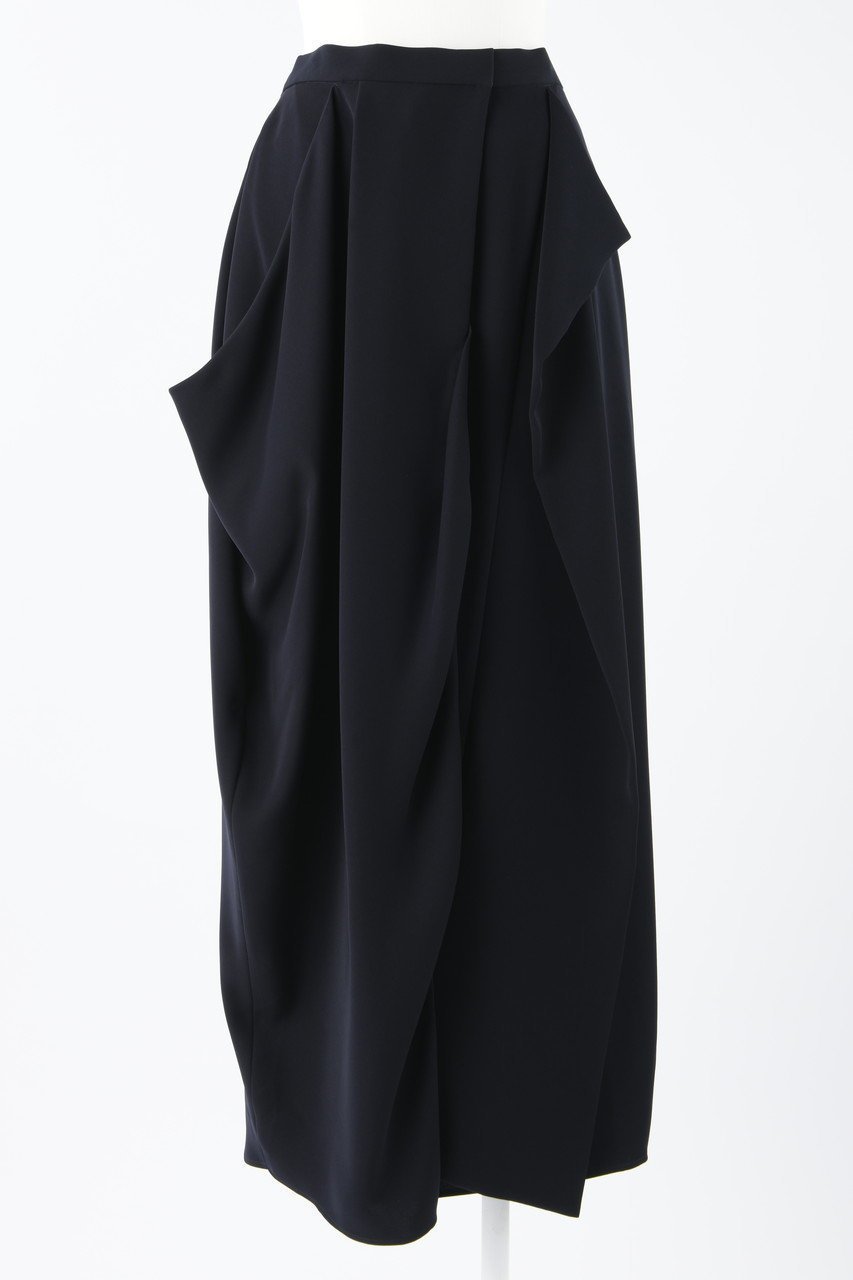 【エンフォルド/ENFOLD】のPEツイル ドレープコクーン SK/スカート インテリア・キッズ・メンズ・レディースファッション・服の通販 founy(ファニー) 　ファッション　Fashion　レディースファッション　Fashion for Women　スカート　Skirts　ロングスカート　Long Skirts / Maxi & Midi Skirts　とろみ　Fluid, Flowy Fabric　アシンメトリー　Asymmetrical Style　エレガント 上品　Elegant　オケージョン　Occasion Wear　サンダル　Sandals, Summer Shoes　ストレート　Straight, Straight Cut　スニーカー　Sneakers, Trainers　ツイル　Twist, Twisted Detail　フレア　Flare, Flared　ロング　Long, Long-Length　人気　Popular, Best Seller　定番　Standard, Basic Item　ダークネイビー|ID: prp329100003885558 ipo3291000000036516495