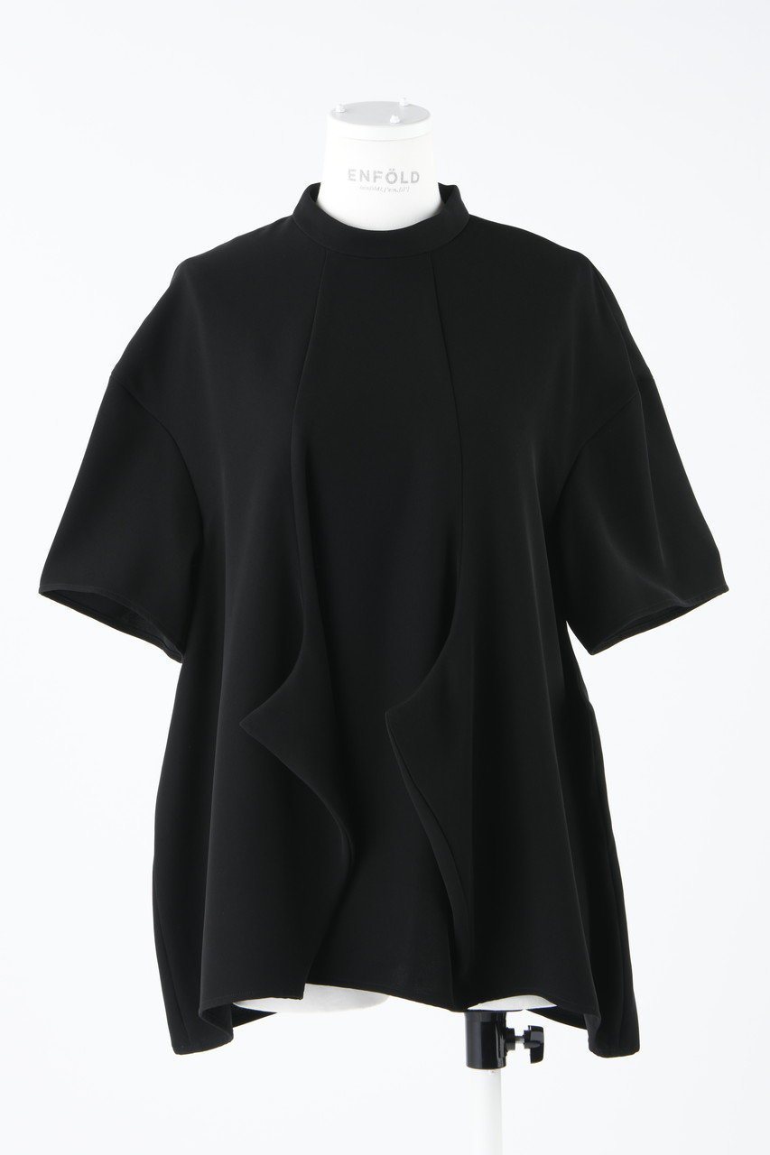 【エンフォルド/ENFOLD】のPEツイル スクエアヘム P.O/プルオーバー インテリア・キッズ・メンズ・レディースファッション・服の通販 founy(ファニー) ファッション Fashion レディースファッション Fashion for Women トップス・カットソー Cut & Sew Tops シャツ・ブラウス・オフィスカジュアル Elegant Blouses & Button-Ups ロングTシャツ・Tシャツ Longline T-Shirts & Tees カジュアルプルオーバー・ニットトップス Pullovers & Knit Tops / Casual Pullovers カットソー・ベーシックTシャツ Cut-and-Sewn Tops / Stretch Tees & Basics とろみ Fluid, Flowy Fabric カッティング Cutting Detail ショルダー Shoulder, Shoulder Strap ショート Short, Short Length シンプル Simple, Minimal スリーブ Sleeve, Long Sleeve / Short Sleeve セットアップ Set-Up, Coordinated Outfit ツイル Twist, Twisted Detail ドレープ Drape, Draping Fabric ドロップ Drop Shoulder, Dropped Style エレガント 上品 Elegant 人気 Popular, Best Seller 定番 Standard, Basic Item ブラック|ID: prp329100003885559 ipo3291000000032939835