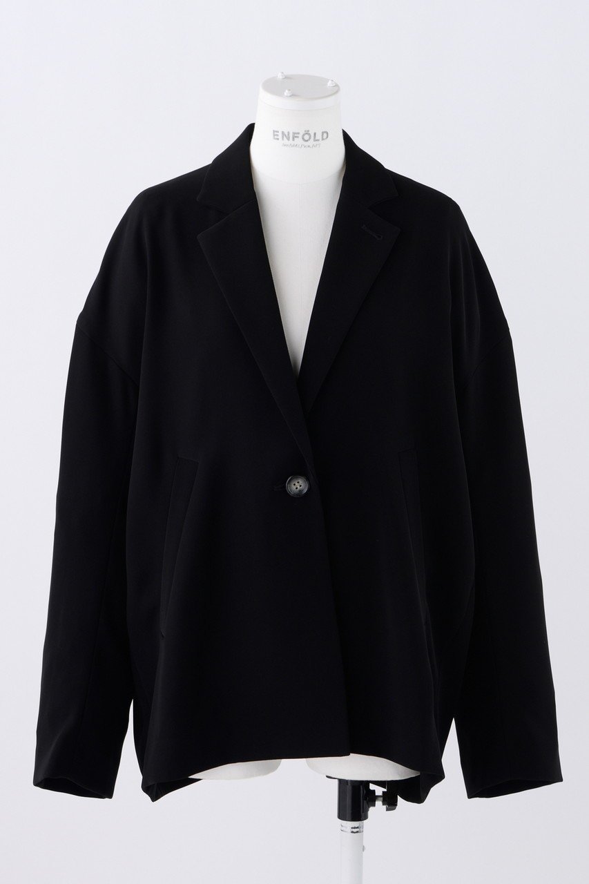 【エンフォルド/ENFOLD】のPEツイル BOX JK/ジャケット インテリア・キッズ・メンズ・レディースファッション・服の通販 founy(ファニー) ファッション Fashion レディースファッション Fashion for Women アウター Coat / Outerwear Collection レディースジャケット・軽アウター Jackets とろみ Fluid, Flowy Fabric カットソー Cut and Sewn Top ジャケット Jacket, Outerwear ツイル Twist, Twisted Detail ポケット Pocket, Pocket Detail ロング Long, Long-Length ワイド Wide, Wide Fit エレガント 上品 Elegant 人気 Popular, Best Seller 定番 Standard, Basic Item ブラック|ID: prp329100003885560 ipo3291000000035721329