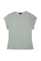 【イリスフォーセブン/IRIS 47】のシアーキャプスリーブトップス 人気、トレンドファッション・服の通販 founy(ファニー) ファッション Fashion レディースファッション Fashion for Women トップス・カットソー Cut & Sew Tops シャツ・ブラウス・オフィスカジュアル Elegant Blouses & Button-Ups ロングTシャツ・Tシャツ Longline T-Shirts & Tees カットソー・ベーシックTシャツ Cut-and-Sewn Tops / Stretch Tees & Basics キャップ Cap, Baseball Cap ショート Short, Short Length シンプル Simple, Minimal ジュエリー Jewelry, Accessories スリーブ Sleeve, Long Sleeve / Short Sleeve ブローチ Brooch, Pin Brooch thumbnail グリーン|ID: prp329100003885568 ipo3291000000032835948