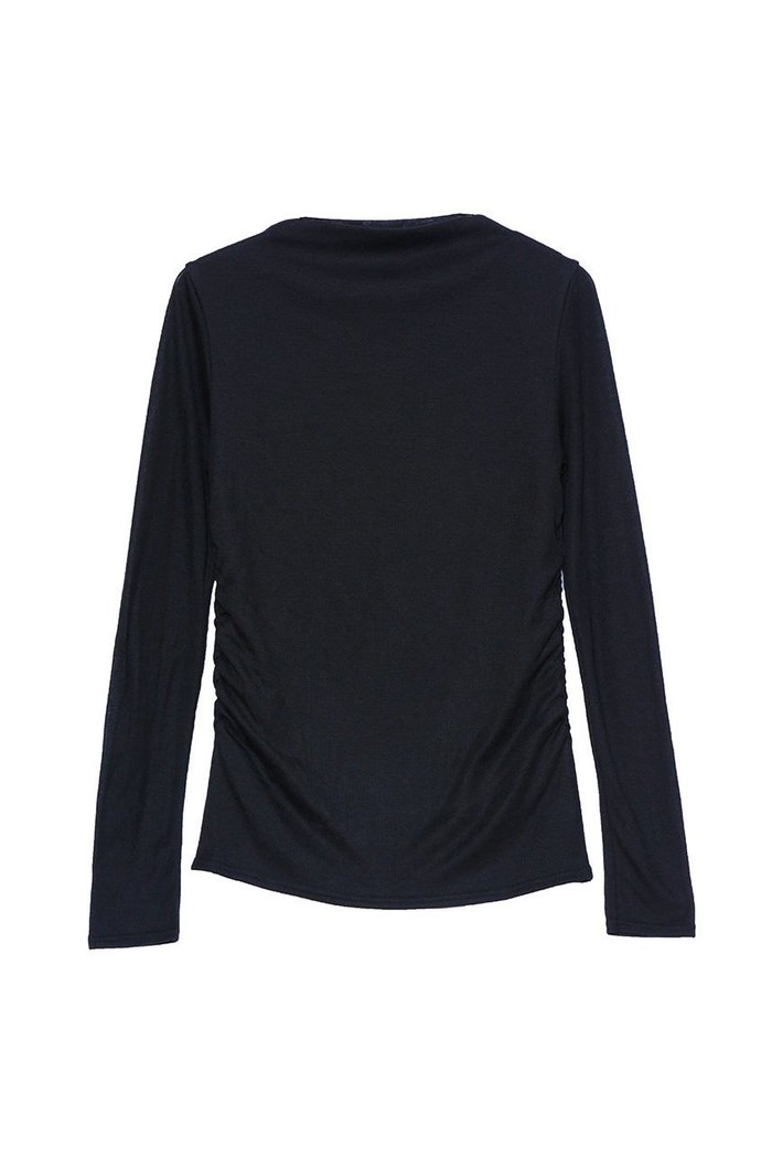 【イリスフォーセブン/IRIS 47】のプリーツロングスリーブトップス インテリア・キッズ・メンズ・レディースファッション・服の通販 founy(ファニー) https://founy.com/ ファッション Fashion レディースファッション Fashion for Women トップス・カットソー Cut & Sew Tops シャツ・ブラウス・オフィスカジュアル Elegant Blouses & Button-Ups ロングTシャツ・Tシャツ Longline T-Shirts & Tees カットソー・ベーシックTシャツ Cut-and-Sewn Tops / Stretch Tees & Basics イヤリング Earrings カットソー Cut and Sewn Top スリーブ Sleeve, Long Sleeve / Short Sleeve ネックレス Necklace, Pendant Necklace フラット Flat, Flat Shoes ロング Long, Long-Length 再入荷 Restock / Back in Stock |ID: prp329100003885569 ipo3291000000035736005