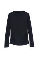 【イリスフォーセブン/IRIS 47】のプリーツロングスリーブトップス 人気、トレンドファッション・服の通販 founy(ファニー) ファッション Fashion レディースファッション Fashion for Women トップス・カットソー Cut & Sew Tops シャツ・ブラウス・オフィスカジュアル Elegant Blouses & Button-Ups ロングTシャツ・Tシャツ Longline T-Shirts & Tees カットソー・ベーシックTシャツ Cut-and-Sewn Tops / Stretch Tees & Basics イヤリング Earrings カットソー Cut and Sewn Top スリーブ Sleeve, Long Sleeve / Short Sleeve ネックレス Necklace, Pendant Necklace フラット Flat, Flat Shoes ロング Long, Long-Length 再入荷 Restock / Back in Stock |ID:prp329100003885569