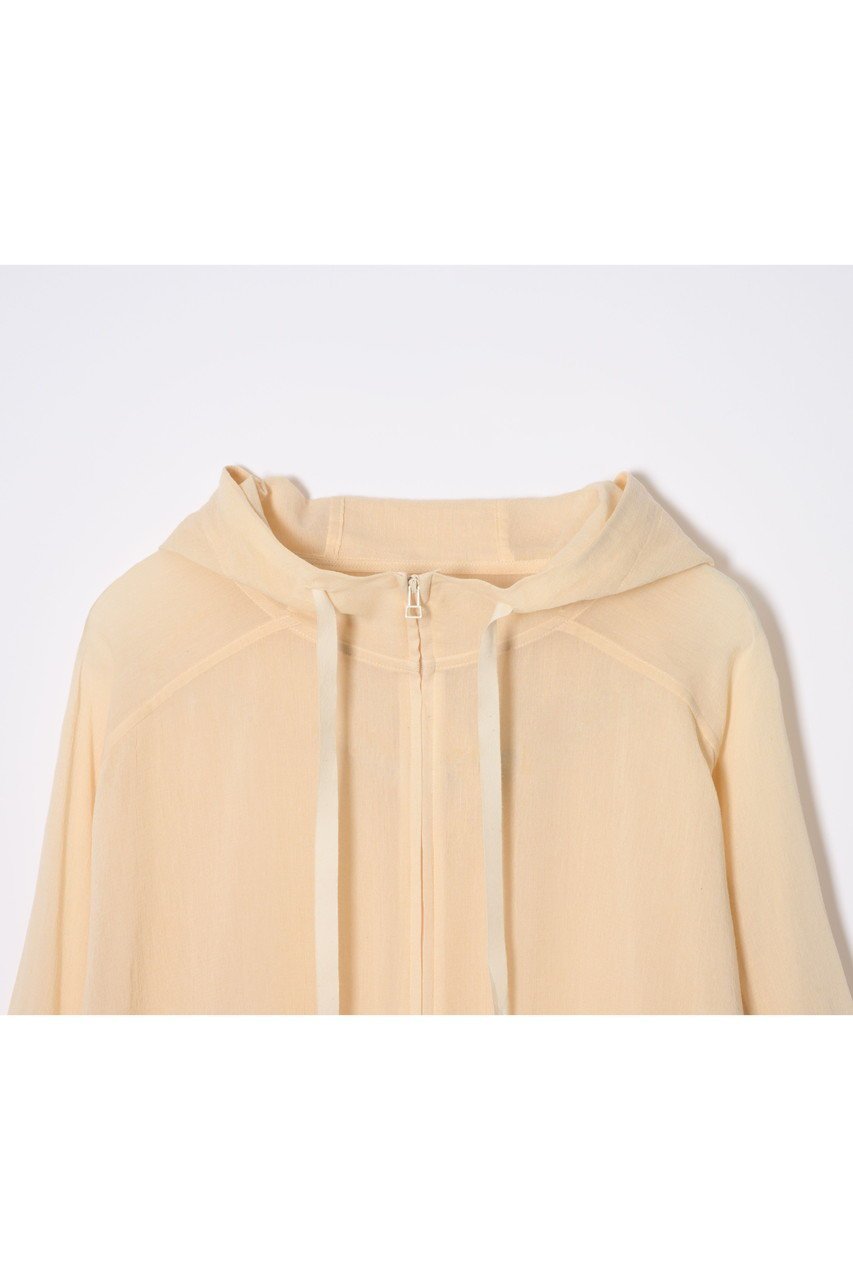 【プリスティン/PRISTINE】のチリメンジップアップパーカー 人気、トレンドファッション・服の通販 founy(ファニー) 　ファッション　Fashion　レディースファッション　WOMEN　トップス・カットソー　Tops/Tshirt　シャツ/ブラウス　Shirts/Blouses　パーカ　Sweats　ロング / Tシャツ　T-Shirts　スウェット　Sweat　カットソー　Cut and Sewn　シアー　Sheer　スポーティ　Sporty　スリーブ　Sleeve　パーカー　Hoodie　other-3|ID: prp329100003888920 ipo3291000000031376767