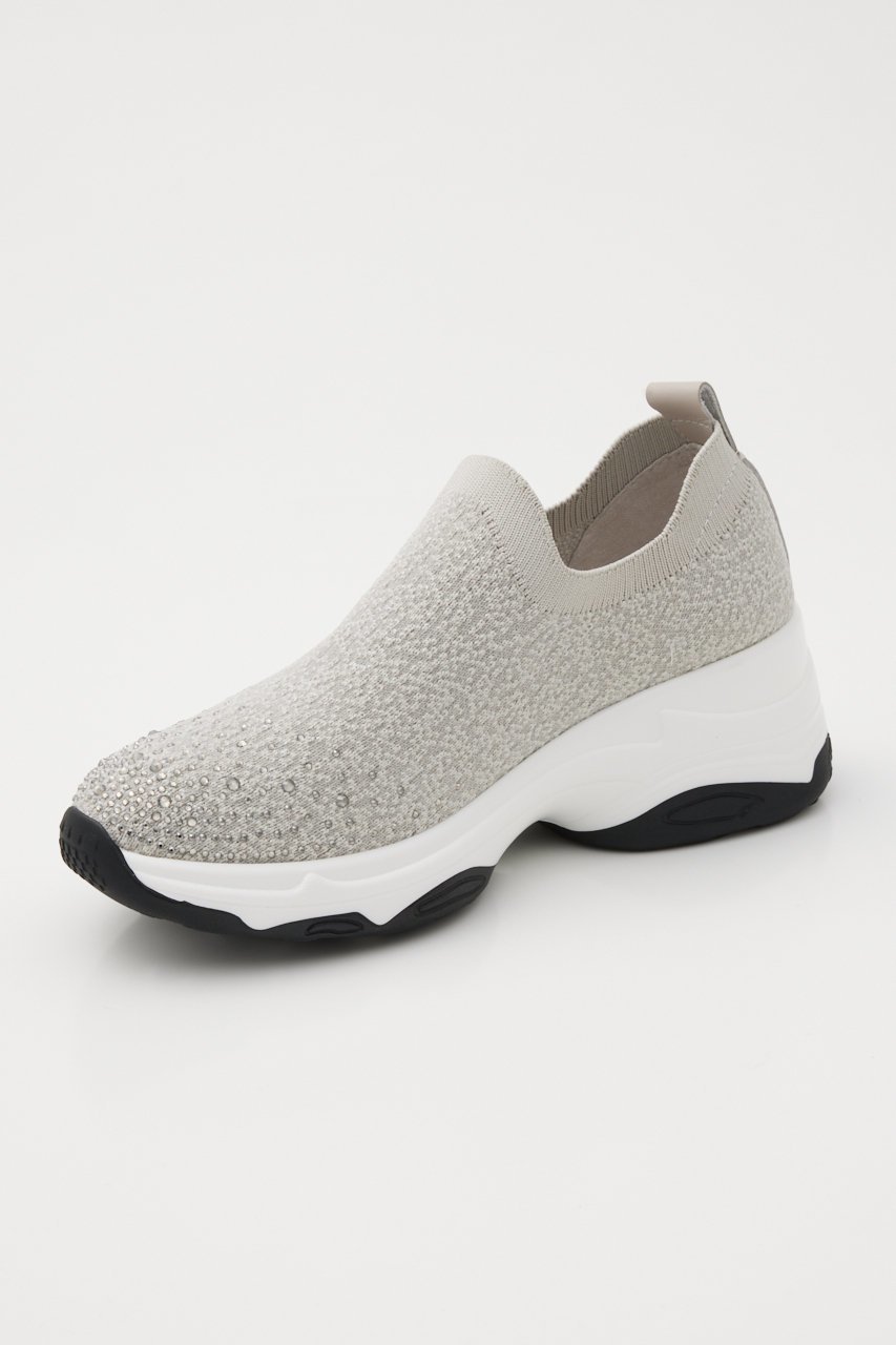 【スタッカート/STACCATO】のMIXニットハイスリッポン 人気、トレンドファッション・服の通販 founy(ファニー) 　ファッション　Fashion　レディースファッション　Fashion for Women　トップス・カットソー　Cut & Sew Tops　ニット　Knit Tops & Sweaters　グラデーション　Gradient, Ombre　ストーン　Stone, Gem-Like　スニーカー　Sneakers, Trainers　スリッポン　Slip-On, Loafer　フィット　Fit, Slim Fit　other-8|ID: prp329100003889790 ipo3291000000035615122