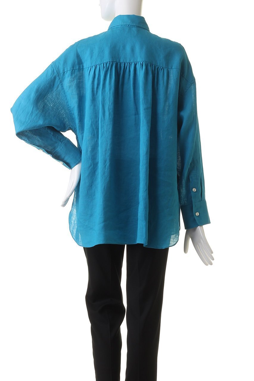 【ハウス オブ ロータス/HOUSE OF LOTUS】のリネンベーシックシャツ 人気、トレンドファッション・服の通販 founy(ファニー) 　ファッション　Fashion　レディースファッション　Fashion for Women　トップス・カットソー　Cut & Sew Tops　シャツ・ブラウス・オフィスカジュアル　Elegant Blouses & Button-Ups　スリーブ　Sleeve, Long Sleeve / Short Sleeve　ベーシック　Basic, Essential　リネン　Linen, Linen Fabric　ロング　Long, Long-Length　エレガント 上品　Elegant　other-4|ID: prp329100003889813 ipo3291000000032910876