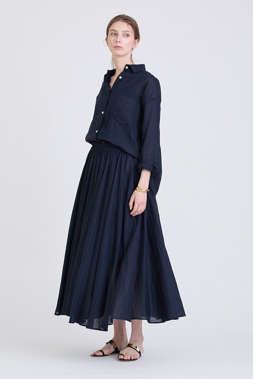 【ハウス オブ ロータス/HOUSE OF LOTUS】のリネンベーシックシャツ 人気、トレンドファッション・服の通販 founy(ファニー) 　ファッション　Fashion　レディースファッション　Fashion for Women　トップス・カットソー　Cut & Sew Tops　シャツ・ブラウス・オフィスカジュアル　Elegant Blouses & Button-Ups　スリーブ　Sleeve, Long Sleeve / Short Sleeve　ベーシック　Basic, Essential　リネン　Linen, Linen Fabric　ロング　Long, Long-Length　エレガント 上品　Elegant　other-8|ID: prp329100003889813 ipo3291000000032910889