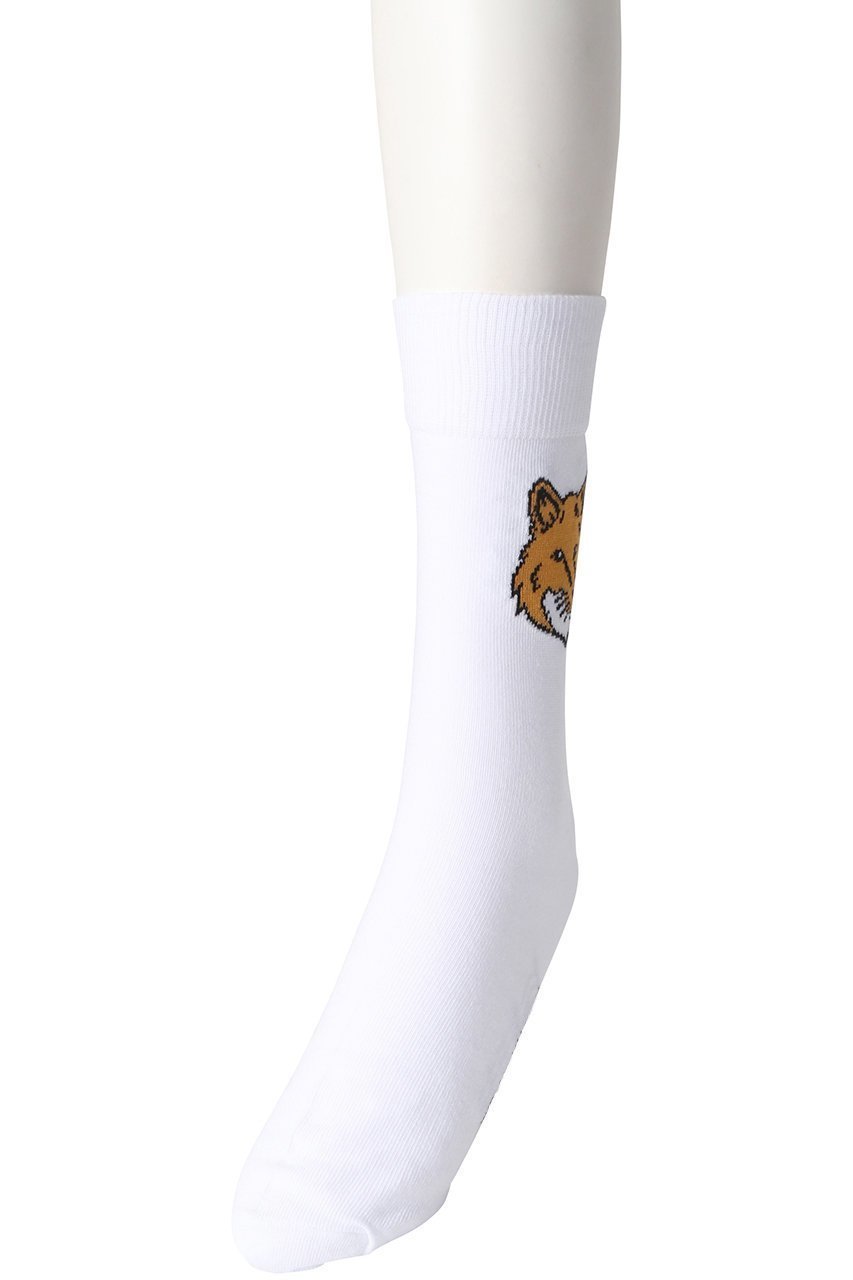 【メゾン キツネ/MAISON KITSUNE】の【UNISEX】FOX HEAD ソックス 人気、トレンドファッション・服の通販 founy(ファニー) 　ファッション　Fashion　レディースファッション　WOMEN　ソックス　Socks　レッグウェア　Legwear　ユニセックス　Unisex　ソックス　Socks　プリント　Print　ベーシック　Basic　ミドル　Middle　other-2|ID: prp329100003889837 ipo3291000000031376575