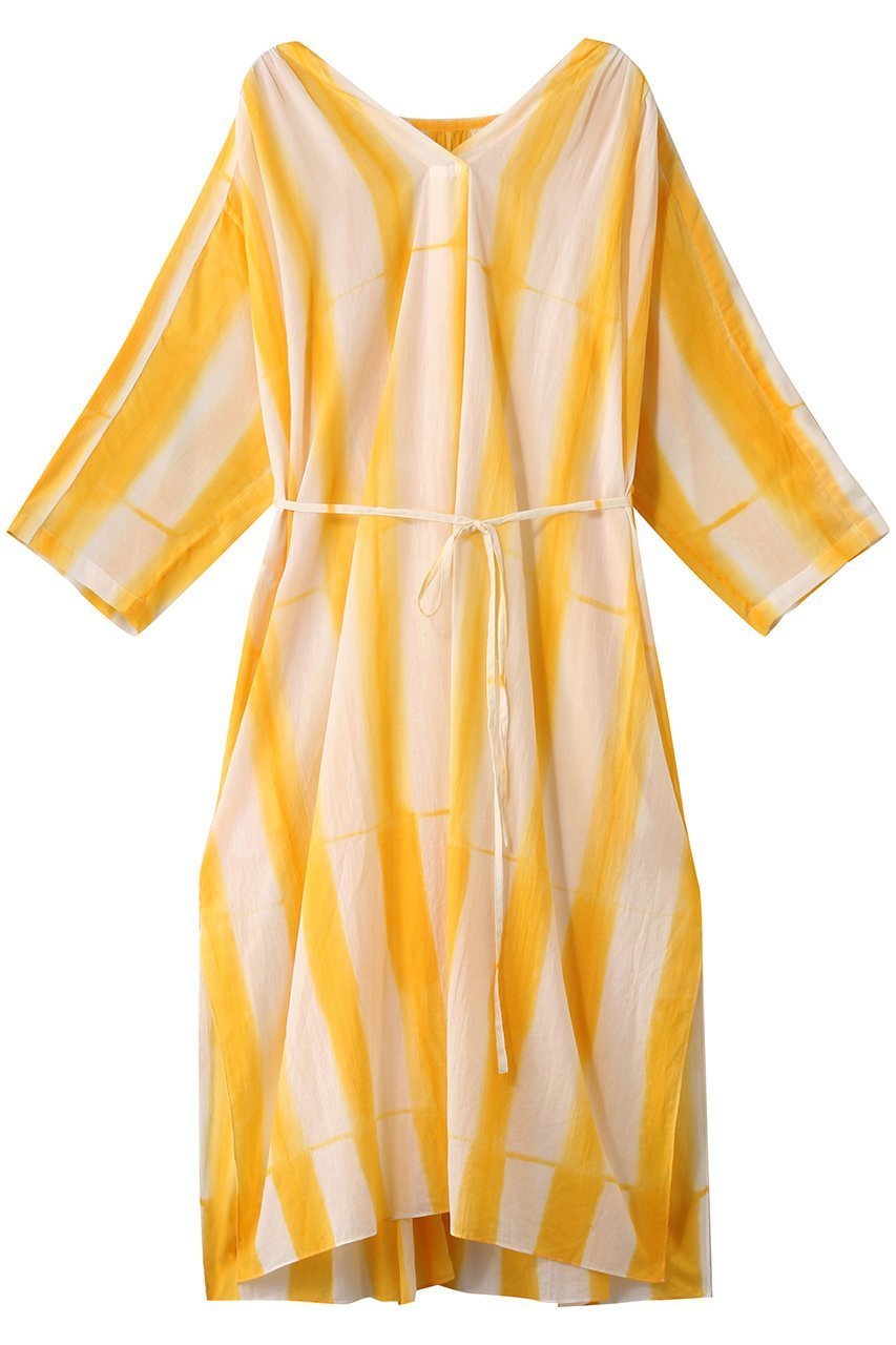 【ハウス オブ ロータス/HOUSE OF LOTUS】のクランプダイカフタンワンピース 人気、トレンドファッション・服の通販 founy(ファニー) 　ファッション　Fashion　レディースファッション　Fashion for Women　ワンピース　Dresses　チュニック　Tunic Tops & Dresses　春　Spring　ギャザー　Gathered, Ruffled　グラデーション　Gradient, Ombre　ストライプ　Stripe, Striped Pattern　スリット　Slit, Slit Detail　チュニック　Tunic, Long Top　ロング　Long, Long-Length　S/S・春夏　SS, Spring/Summer, Warm Season　再入荷　Restock / Back in Stock　おすすめ　Recommended / Our Picks　夏　Summer　 other-1|ID: prp329100003889851 ipo3291000000032807148
