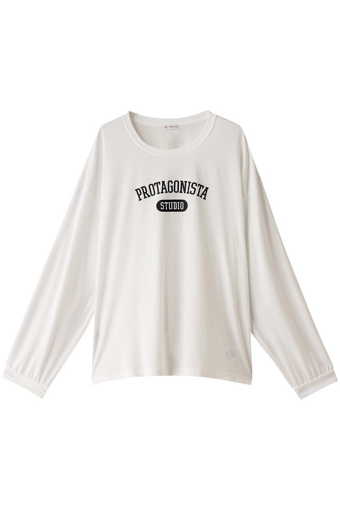 【プロタゴニスタ/PROTAGONISTA】のPROTAGONISTA STUDIO プリント ロング Tシャツ インテリア・キッズ・メンズ・レディースファッション・服の通販 founy(ファニー) https://founy.com/ ファッション Fashion レディースファッション WOMEN トップス・カットソー Tops/Tshirt シャツ/ブラウス Shirts/Blouses ロング / Tシャツ T-Shirts カットソー Cut and Sewn スリーブ Sleeve プリント Print ロング Long 定番 Standard |ID: prp329100003889864 ipo3291000000029959938