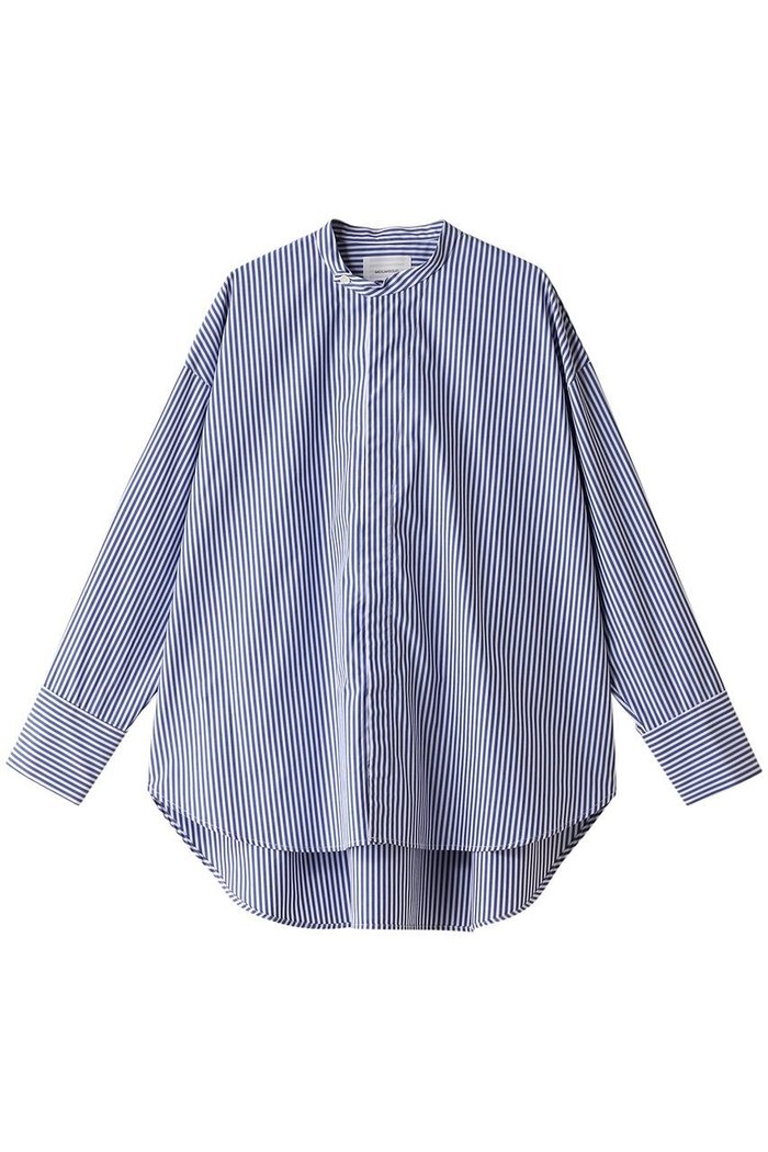 【ミディウミソリッド/MIDIUMISOLID】のband collar shirt シャツ インテリア・キッズ・メンズ・レディースファッション・服の通販 founy(ファニー) https://founy.com/ ファッション Fashion レディースファッション WOMEN トップス・カットソー Tops/Tshirt シャツ/ブラウス Shirts/Blouses スタイリッシュ Stylish ストライプ Stripe スリーブ Sleeve ロング Long エレガント 上品 Elegant |ID: prp329100003889881 ipo3291000000028482952