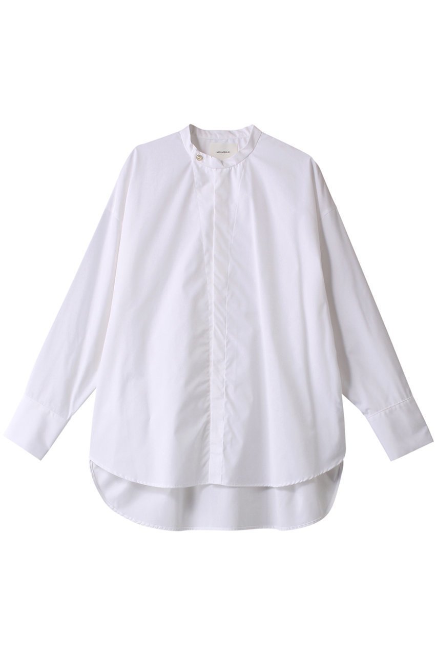 【ミディウミソリッド/MIDIUMISOLID】のband collar shirt シャツ インテリア・キッズ・メンズ・レディースファッション・服の通販 founy(ファニー) 　ファッション　Fashion　レディースファッション　WOMEN　トップス・カットソー　Tops/Tshirt　シャツ/ブラウス　Shirts/Blouses　スタイリッシュ　Stylish　ストライプ　Stripe　スリーブ　Sleeve　ロング　Long　エレガント 上品　Elegant　off white|ID: prp329100003889881 ipo3291000000028482955