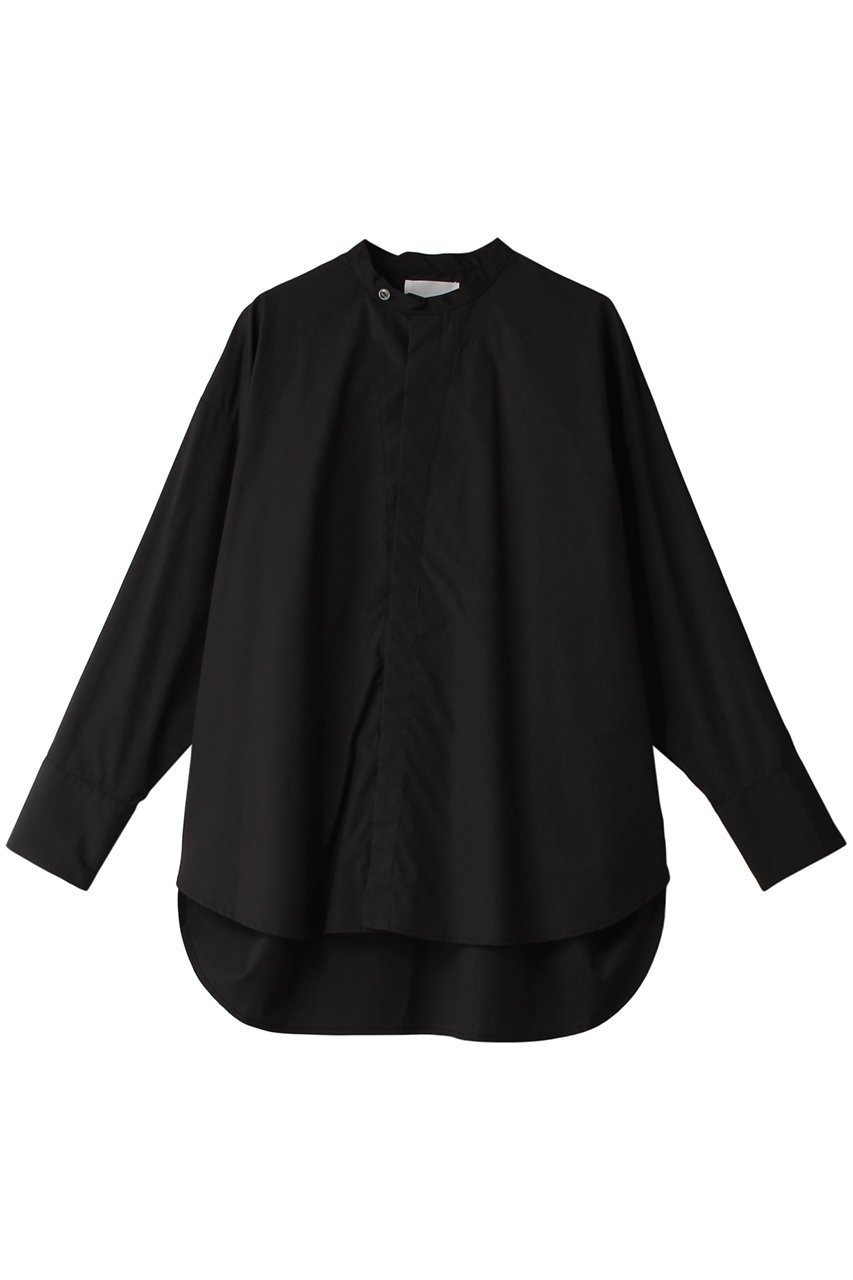 【ミディウミソリッド/MIDIUMISOLID】のband collar shirt シャツ インテリア・キッズ・メンズ・レディースファッション・服の通販 founy(ファニー) 　ファッション　Fashion　レディースファッション　WOMEN　トップス・カットソー　Tops/Tshirt　シャツ/ブラウス　Shirts/Blouses　スタイリッシュ　Stylish　ストライプ　Stripe　スリーブ　Sleeve　ロング　Long　エレガント 上品　Elegant　black|ID: prp329100003889881 ipo3291000000028482956