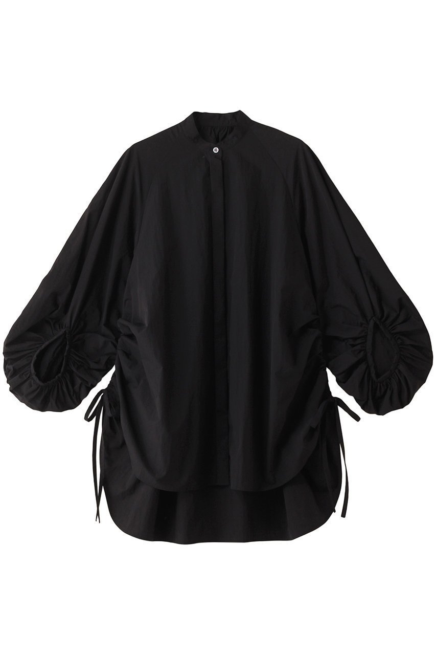 【ル フィル/LE PHIL】のライトナイロンボリュームスリーブブラウス インテリア・キッズ・メンズ・レディースファッション・服の通販 founy(ファニー) ファッション Fashion レディースファッション Fashion for Women トップス・カットソー Cut & Sew Tops シャツ・ブラウス・オフィスカジュアル Elegant Blouses & Button-Ups ボリューム袖・フリルスリーブブラウス Voluminous & Ruffle Sleeves / Puffy Sleeve Tops ギャザー Gathered, Ruffled スリーブ Sleeve, Long Sleeve / Short Sleeve タフタ Taffeta, Structured Fabric ロング Long, Long-Length 軽量 Lightweight, Ultra Light ブラック|ID: prp329100003889883 ipo3291000000032912259