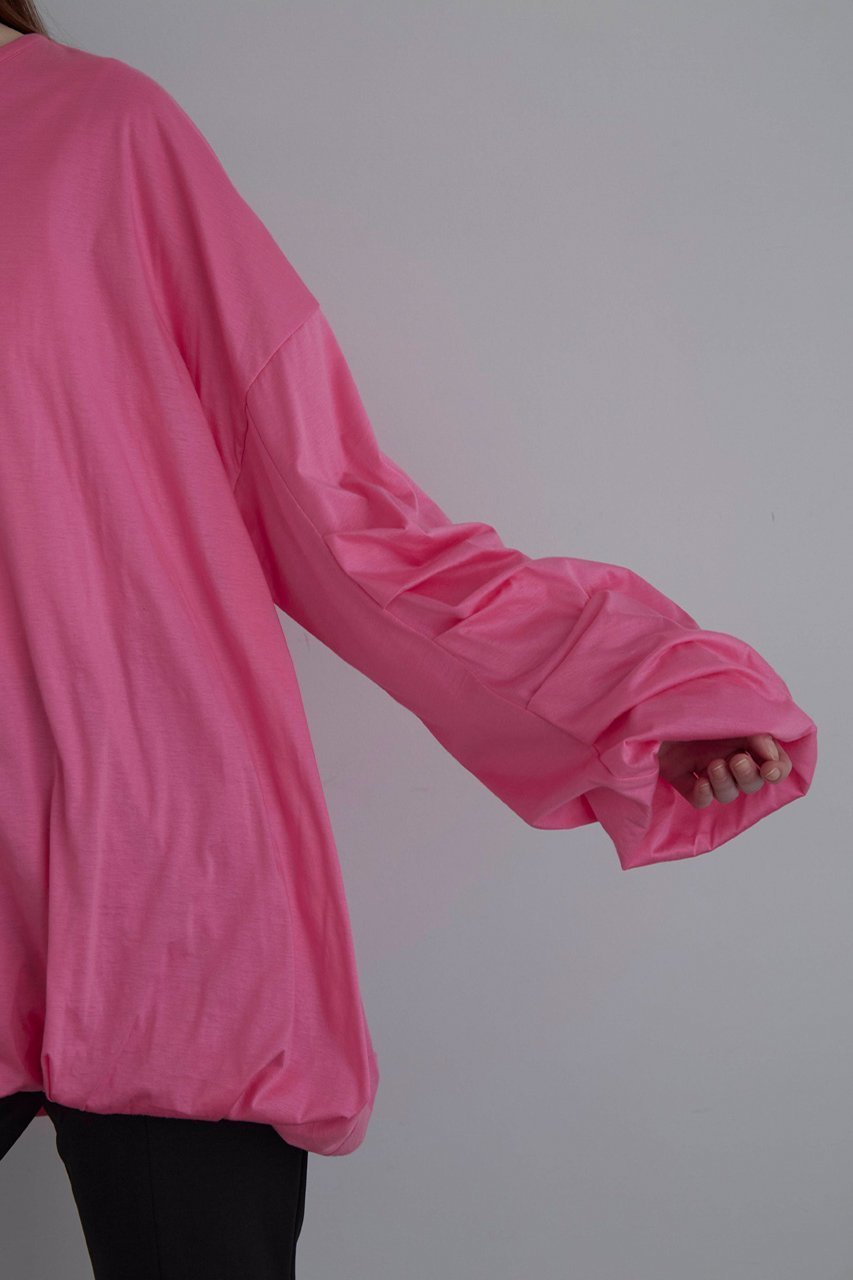 【ル フィル/LE PHIL】のライトジャージプルオーバー 人気、トレンドファッション・服の通販 founy(ファニー) 　ファッション　Fashion　レディースファッション　Fashion for Women　トップス・カットソー　Cut & Sew Tops　シャツ・ブラウス・オフィスカジュアル　Elegant Blouses & Button-Ups　ロングTシャツ・Tシャツ　Longline T-Shirts & Tees　カジュアルプルオーバー・ニットトップス　Pullovers & Knit Tops / Casual Pullovers　カットソー・ベーシックTシャツ　Cut-and-Sewn Tops / Stretch Tees & Basics　おすすめ　Recommended / Our Picks　ギャザー　Gathered, Ruffled　スリーブ　Sleeve, Long Sleeve / Short Sleeve　バルーン　Balloon, Balloon Silhouette　ロング　Long, Long-Length　other-4|ID: prp329100003890789 ipo3291000000032841237