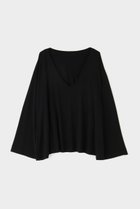 【ル フィル/LE PHIL】のVネックライトジャージートップス ブラック|ID: prp329100003890790 ipo3291000000035061688