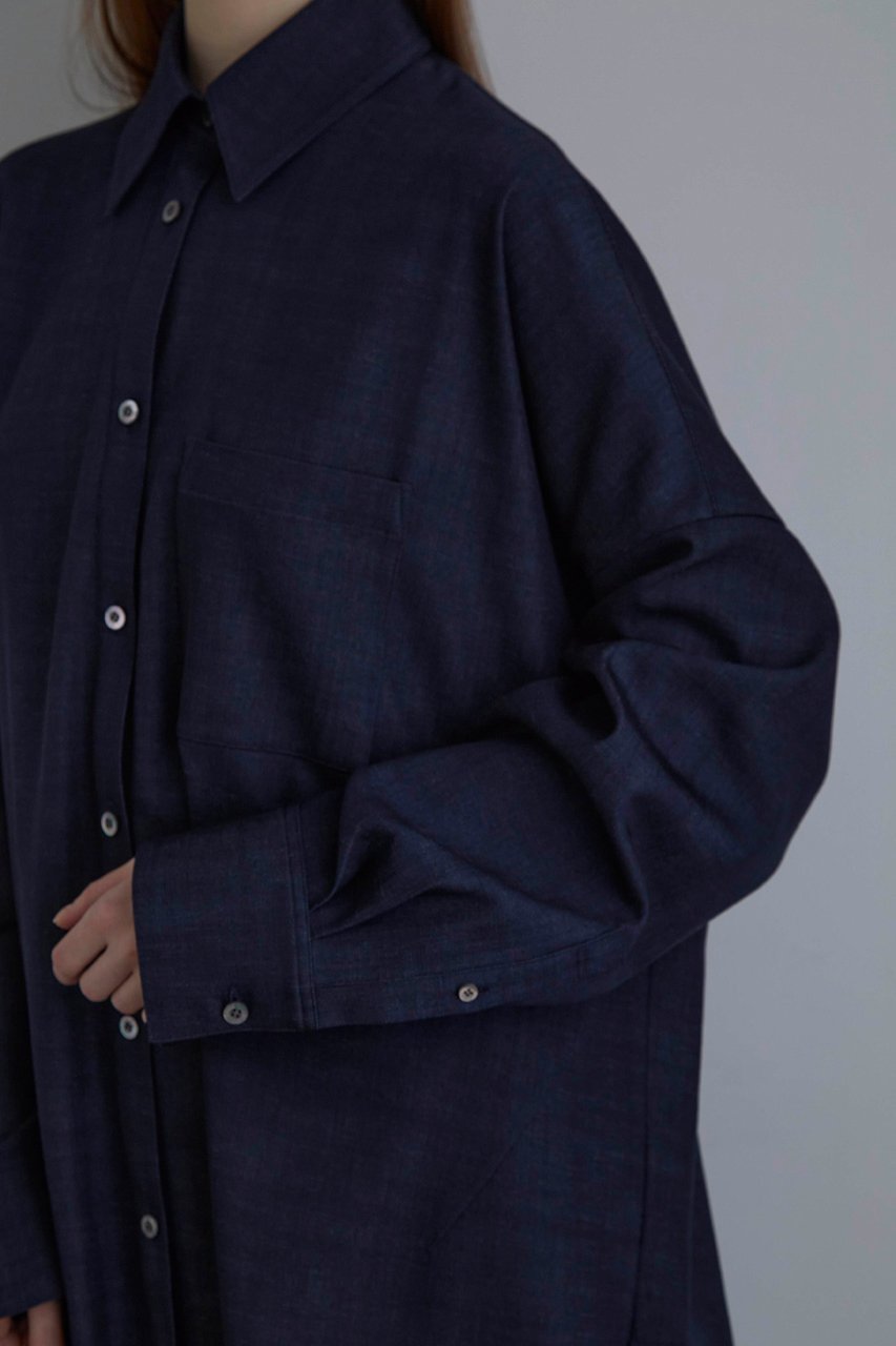 【ル フィル/LE PHIL】のバックスリットシャツ 人気、トレンドファッション・服の通販 founy(ファニー) 　ファッション　Fashion　レディースファッション　WOMEN　トップス・カットソー　Tops/Tshirt　シャツ/ブラウス　Shirts/Blouses　バッグ　Bag　シンプル　Simple　スリット　Slit　スリーブ　Sleeve　タイプライター　Typewriter　ツイル　Twill　デニム　Denim　ビッグ　Big　フロント　Front　ヨーク　Yoke　ルーズ　Loose　ロング　Long　エレガント 上品　Elegant　other-5|ID: prp329100003890792 ipo3291000000031328725