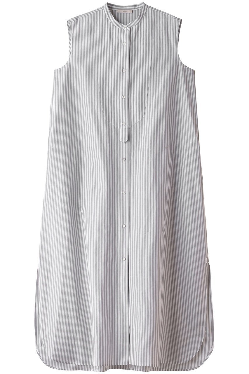 【エブール/ebure】の【Living】コットンリネンストライプ バンドカラーシャツワンピース 人気、トレンドファッション・服の通販 founy(ファニー) 　ファッション　Fashion　レディースファッション　Fashion for Women　ワンピース　Dresses　シャツワンピース / 1枚で着映えコーデ　Shirt Dresses　チュニック　Tunic Tops & Dresses　イタリア　Italy　チュニック　Tunic, Long Top　リネン　Linen, Linen Fabric　定番　Standard, Basic Item　 other-1|ID: prp329100003890813 ipo3291000000035957256