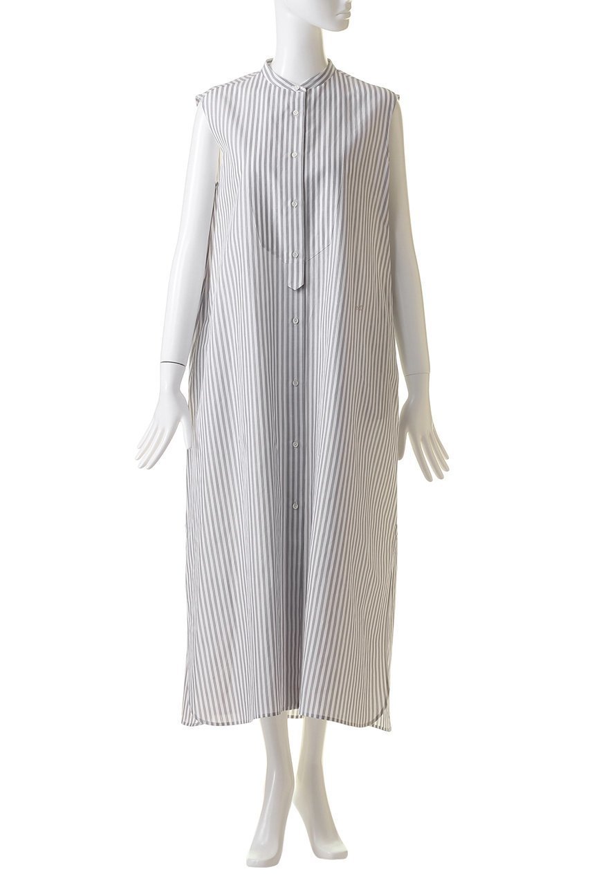 【エブール/ebure】の【Living】コットンリネンストライプ バンドカラーシャツワンピース 人気、トレンドファッション・服の通販 founy(ファニー) 　ファッション　Fashion　レディースファッション　Fashion for Women　ワンピース　Dresses　シャツワンピース / 1枚で着映えコーデ　Shirt Dresses　チュニック　Tunic Tops & Dresses　イタリア　Italy　チュニック　Tunic, Long Top　リネン　Linen, Linen Fabric　定番　Standard, Basic Item　other-2|ID: prp329100003890813 ipo3291000000035957258