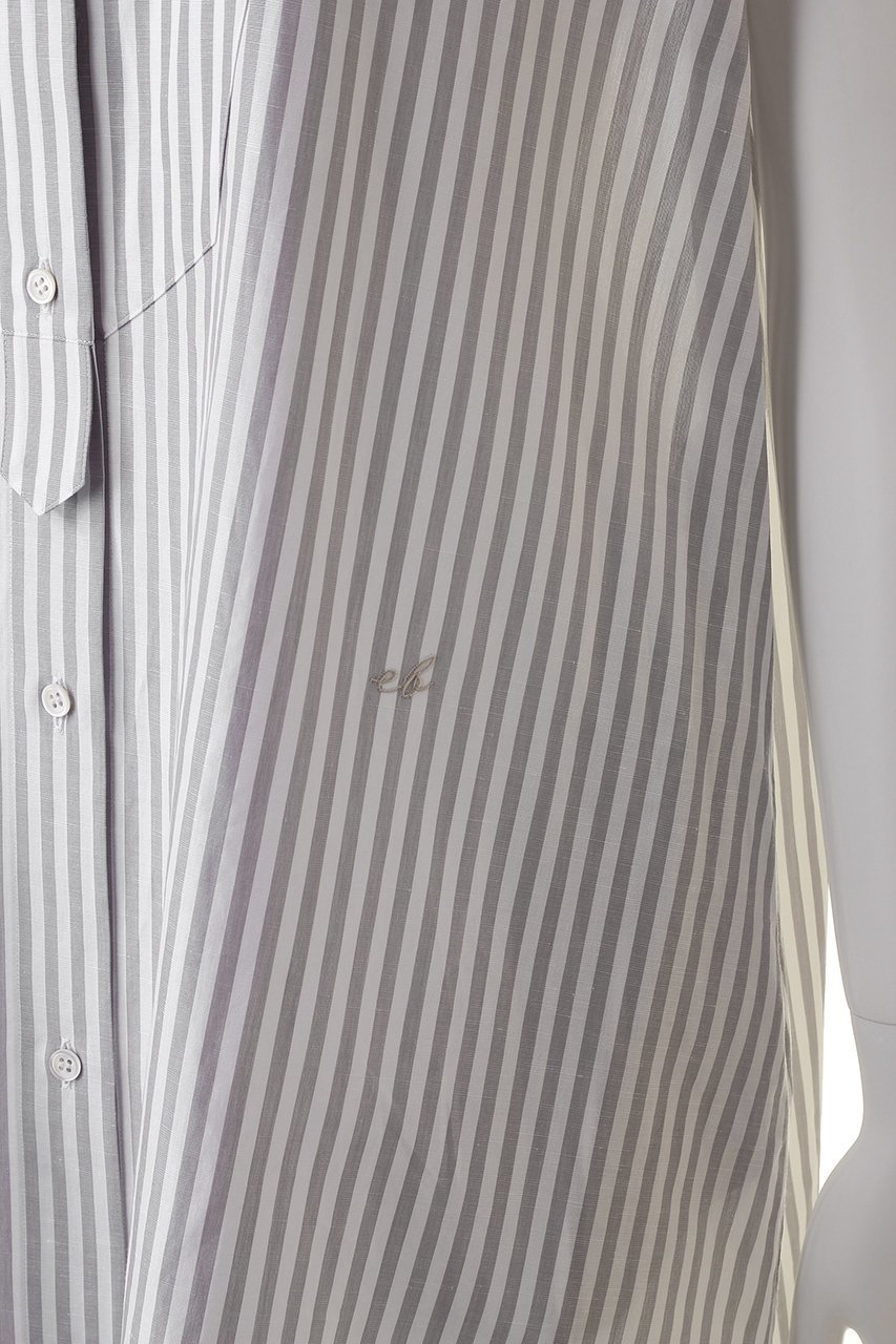 【エブール/ebure】の【Living】コットンリネンストライプ バンドカラーシャツワンピース 人気、トレンドファッション・服の通販 founy(ファニー) 　ファッション　Fashion　レディースファッション　Fashion for Women　ワンピース　Dresses　シャツワンピース / 1枚で着映えコーデ　Shirt Dresses　チュニック　Tunic Tops & Dresses　イタリア　Italy　チュニック　Tunic, Long Top　リネン　Linen, Linen Fabric　定番　Standard, Basic Item　other-6|ID: prp329100003890813 ipo3291000000035957262