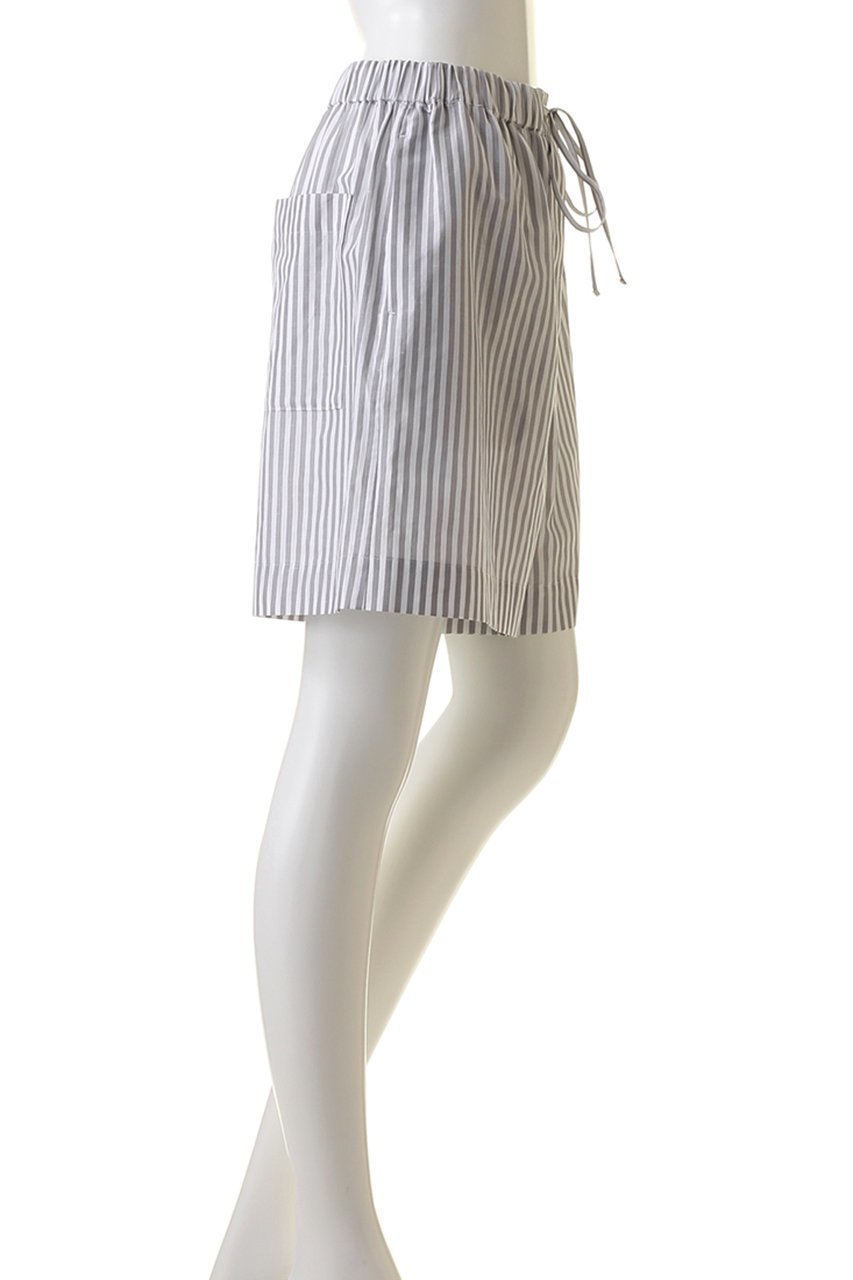 【エブール/ebure】の【Living】コットンリネンストライプ イージーショートパンツ 人気、トレンドファッション・服の通販 founy(ファニー) 　ファッション　Fashion　レディースファッション　Fashion for Women　パンツ　Pants & Trousers　ショートパンツ・ハーフパンツ　High-Waisted & Relaxed Shorts　おすすめ　Recommended / Our Picks　イタリア　Italy　カットソー　Cut and Sewn Top　ショート　Short, Short Length　セットアップ　Set-Up, Coordinated Outfit　フロント　Front, Front Design　リネン　Linen, Linen Fabric　リラックス　Relax, Relaxed Fit　旅行　Travel　other-3|ID: prp329100003890814 ipo3291000000032906757