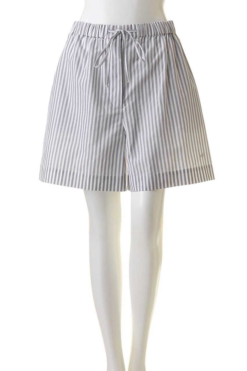 【エブール/ebure】の【Living】コットンリネンストライプ イージーショートパンツ 人気、トレンドファッション・服の通販 founy(ファニー) 　ファッション　Fashion　レディースファッション　Fashion for Women　パンツ　Pants & Trousers　ショートパンツ・ハーフパンツ　High-Waisted & Relaxed Shorts　おすすめ　Recommended / Our Picks　イタリア　Italy　カットソー　Cut and Sewn Top　ショート　Short, Short Length　セットアップ　Set-Up, Coordinated Outfit　フロント　Front, Front Design　リネン　Linen, Linen Fabric　リラックス　Relax, Relaxed Fit　再入荷　Restock / Back in Stock　定番　Standard, Basic Item　旅行　Travel　other-2|ID: prp329100003890814 ipo3291000000035418878
