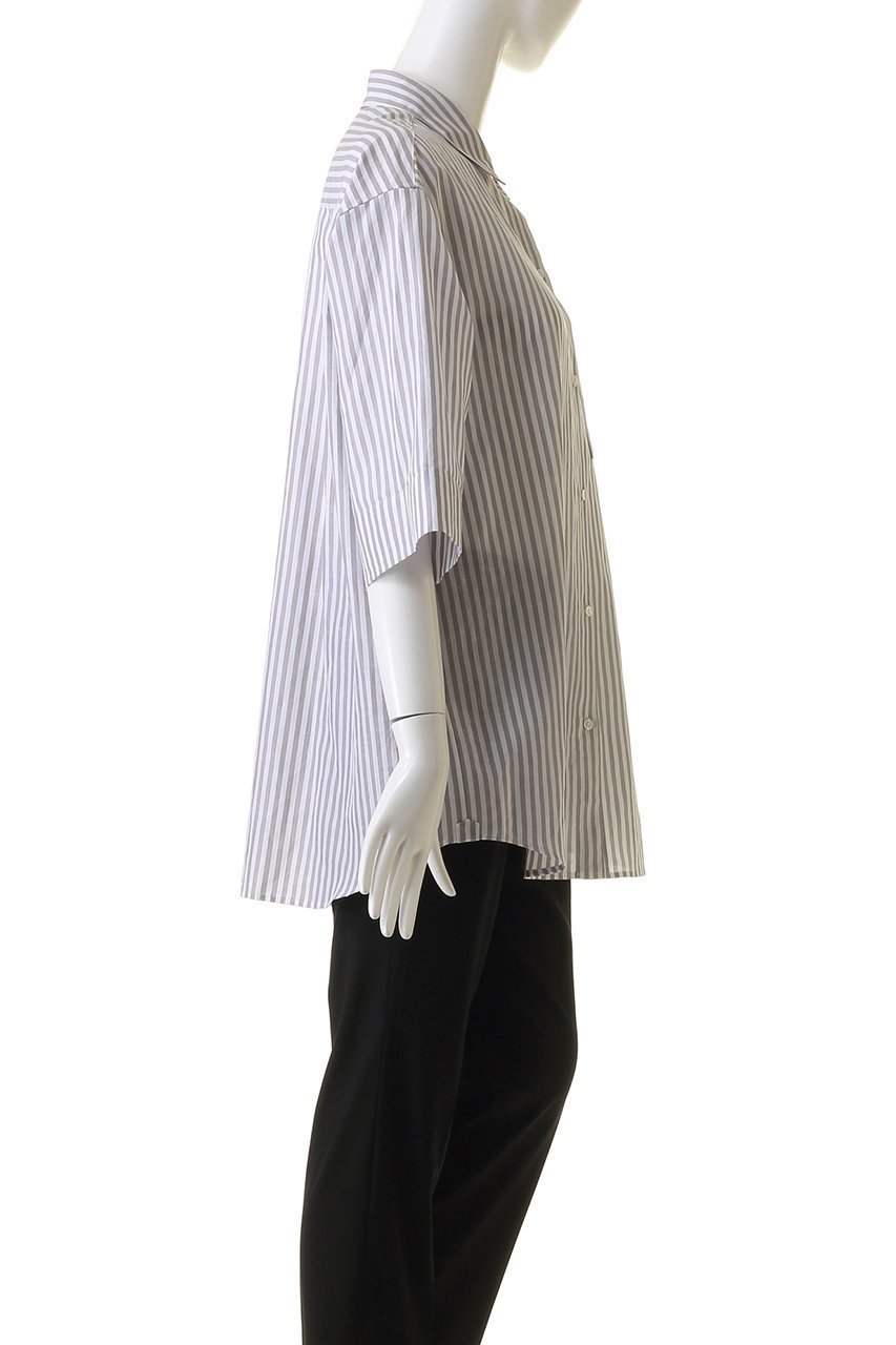【エブール/ebure】の【Living】コットンリネンストライプ 七分袖シャツ 人気、トレンドファッション・服の通販 founy(ファニー) 　ファッション　Fashion　レディースファッション　Fashion for Women　トップス・カットソー　Cut & Sew Tops　シャツ・ブラウス・オフィスカジュアル　Elegant Blouses & Button-Ups　ショート　Short, Short Length　スリーブ　Sleeve, Long Sleeve / Short Sleeve　other-3|ID: prp329100003890815 ipo3291000000032863290