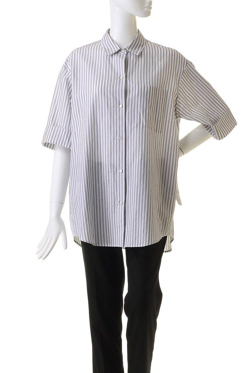 【エブール/ebure】の【Living】コットンリネンストライプ 七分袖シャツ 人気、トレンドファッション・服の通販 founy(ファニー) 　ファッション　Fashion　レディースファッション　Fashion for Women　トップス・カットソー　Cut & Sew Tops　シャツ・ブラウス・オフィスカジュアル　Elegant Blouses & Button-Ups　ショート　Short, Short Length　スリーブ　Sleeve, Long Sleeve / Short Sleeve　other-7|ID: prp329100003890815 ipo3291000000032863311