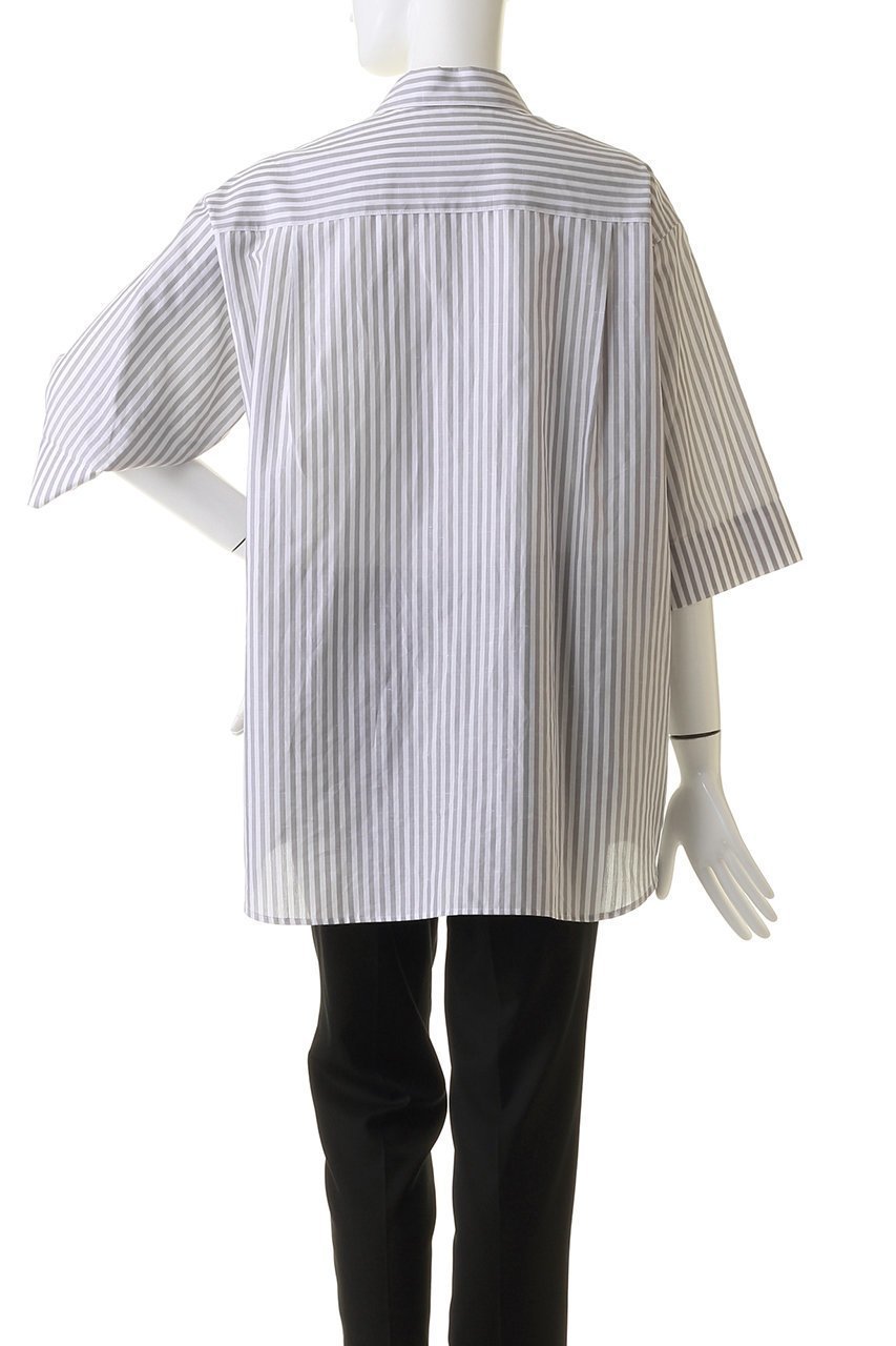【エブール/ebure】の【Living】コットンリネンストライプ 七分袖シャツ 人気、トレンドファッション・服の通販 founy(ファニー) 　ファッション　Fashion　レディースファッション　Fashion for Women　トップス・カットソー　Cut & Sew Tops　シャツ・ブラウス・オフィスカジュアル　Elegant Blouses & Button-Ups　ショート　Short, Short Length　スリーブ　Sleeve, Long Sleeve / Short Sleeve　定番　Standard, Basic Item　other-4|ID: prp329100003890815 ipo3291000000036071391