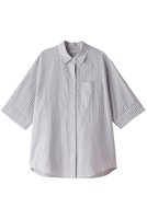 【エブール/ebure】の【Living】コットンリネンストライプ 七分袖シャツ 人気、トレンドファッション・服の通販 founy(ファニー) ファッション Fashion レディースファッション Fashion for Women トップス・カットソー Cut & Sew Tops シャツ・ブラウス・オフィスカジュアル Elegant Blouses & Button-Ups ショート Short, Short Length スリーブ Sleeve, Long Sleeve / Short Sleeve 定番 Standard, Basic Item |ID:prp329100003890815