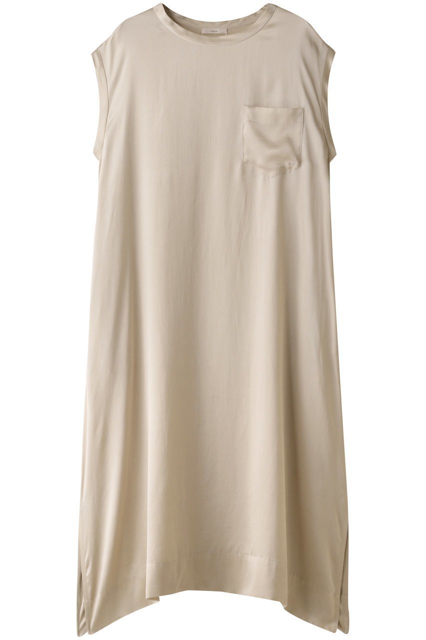 【エブール/ebure】の【Living】ウォッシャブルシルク フレンチスリーブワンピース インテリア・キッズ・メンズ・レディースファッション・服の通販 founy(ファニー) 　ファッション　Fashion　レディースファッション　Fashion for Women　ワンピース　Dresses　チュニック　Tunic Tops & Dresses　シルク　Silk, 100% Silk　スリット　Slit, Slit Detail　チュニック　Tunic, Long Top　ポケット　Pocket, Pocket Detail　エレガント 上品　Elegant　定番　Standard, Basic Item　アイボリー|ID: prp329100003890816 ipo3291000000036671953