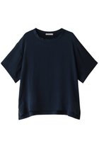【エブール/ebure】の【Living】ウォッシャブルシルク Tブラウス ネイビー|ID: prp329100003890818 ipo3291000000035368519