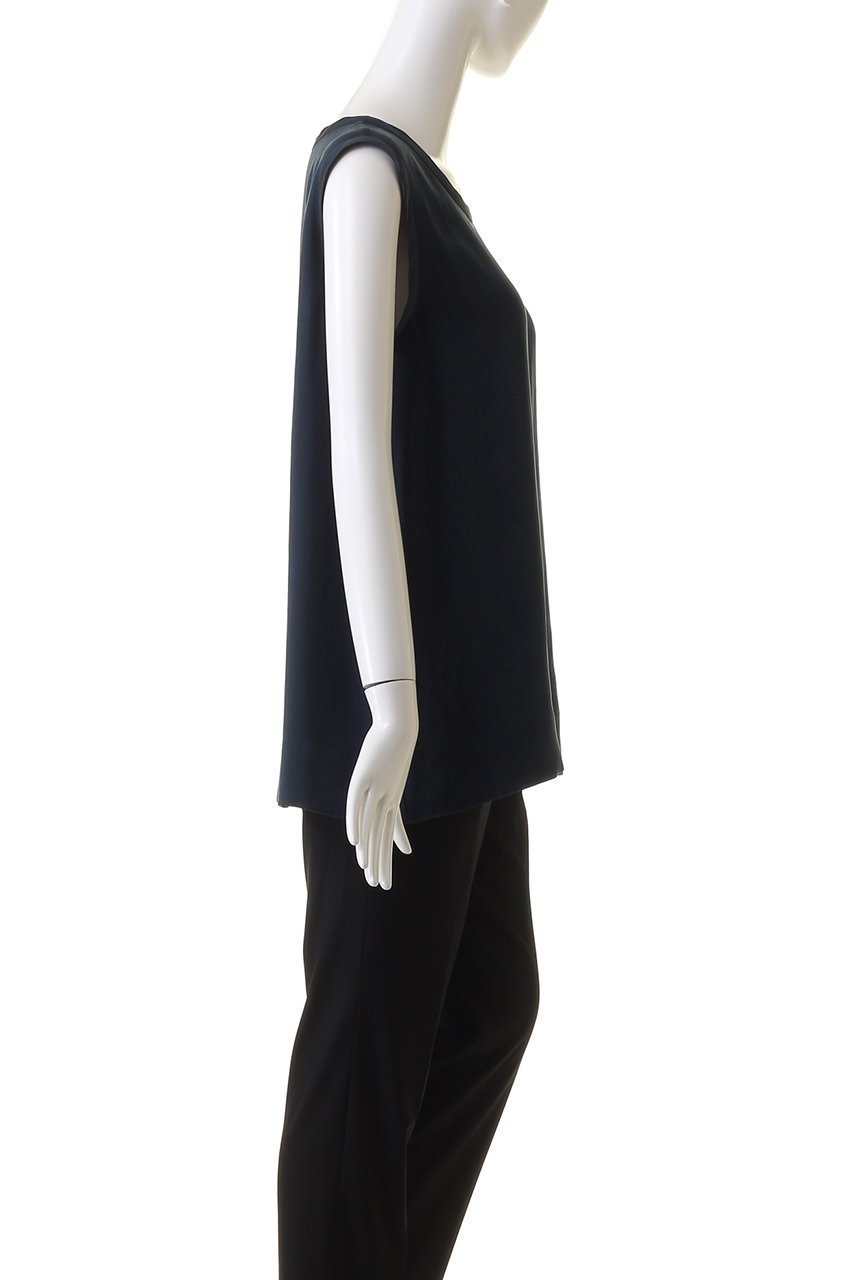 【エブール/ebure】の【Living】ウォッシャブルシルク ノースリーブブラウス 人気、トレンドファッション・服の通販 founy(ファニー) 　ファッション　Fashion　レディースファッション　Fashion for Women　トップス・カットソー　Cut & Sew Tops　キャミソール&ノースリーブ　Camisoles & Sleeveless Tops　シャツ・ブラウス・オフィスカジュアル　Elegant Blouses & Button-Ups　ロングTシャツ・Tシャツ　Longline T-Shirts & Tees　カットソー・ベーシックTシャツ　Cut-and-Sewn Tops / Stretch Tees & Basics　インナー　Innerwear　カーディガン　Cardigan, Knitwear　キャミソール　Camisole, Spaghetti Strap Top　サテン　Satin, Glossy Fabric　シルク　Silk, 100% Silk　シンプル　Simple, Minimal　ジャケット　Jacket, Outerwear　タンク　Tank Top, Sleeveless Top　ノースリーブ　Sleeveless, No-Sleeve　エレガント 上品　Elegant　定番　Standard, Basic Item　other-3|ID: prp329100003890819 ipo3291000000032835608