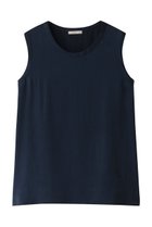 【エブール/ebure】の【Living】ウォッシャブルシルク ノースリーブブラウス ネイビー|ID:prp329100003890819