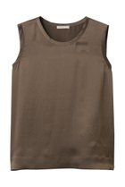 【エブール/ebure】の【Living】ウォッシャブルシルク ノースリーブブラウス ブラウン|ID: prp329100003890819 ipo3291000000036667254