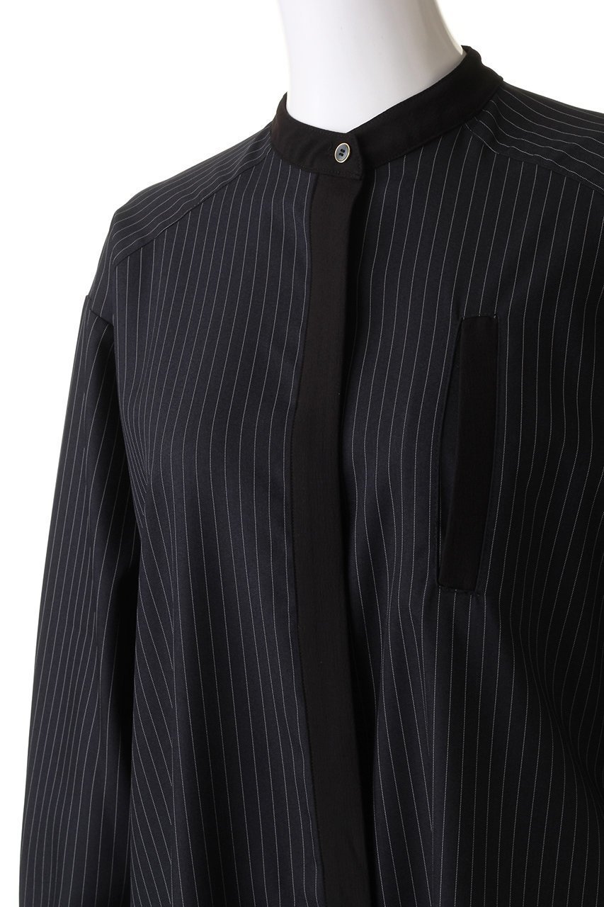【リムアーク/RIM.ARK】のStripe shirt OP/ワンピース 人気、トレンドファッション・服の通販 founy(ファニー) 　ファッション　Fashion　レディースファッション　WOMEN　ワンピース　Dress　チュニック　Tunic　スタンド　Stand　ストライプ　Stripe　チュニック　Tunic　マニッシュ　Mannish　ロング　Long　エレガント 上品　Elegant　無地　Plain Color　羽織　Haori　other-5|ID: prp329100003890855 ipo3291000000032377291