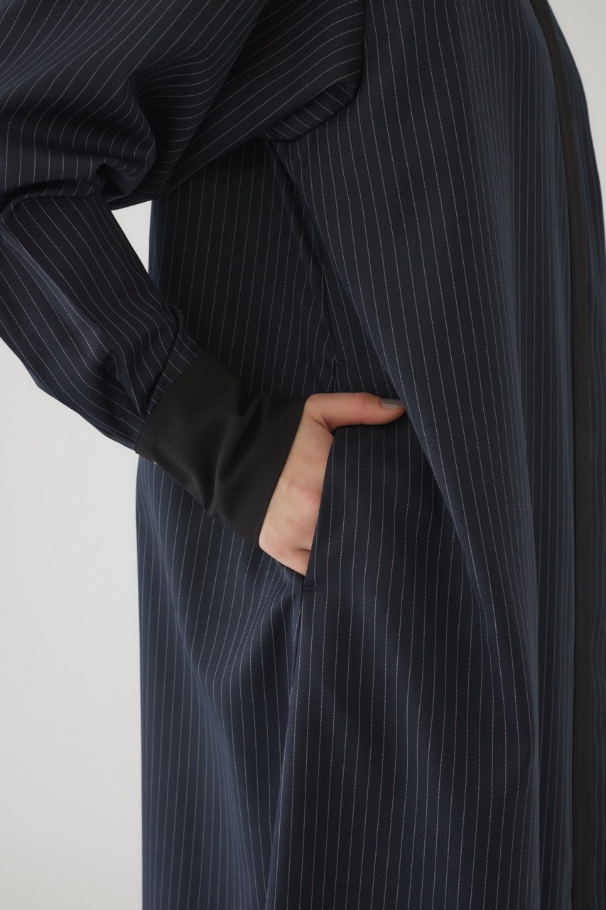【リムアーク/RIM.ARK】のStripe shirt OP/ワンピース 人気、トレンドファッション・服の通販 founy(ファニー) 　ファッション　Fashion　レディースファッション　WOMEN　ワンピース　Dress　チュニック　Tunic　スタンド　Stand　ストライプ　Stripe　チュニック　Tunic　マニッシュ　Mannish　ロング　Long　エレガント 上品　Elegant　無地　Plain Color　羽織　Haori　other-7|ID: prp329100003890855 ipo3291000000032377293
