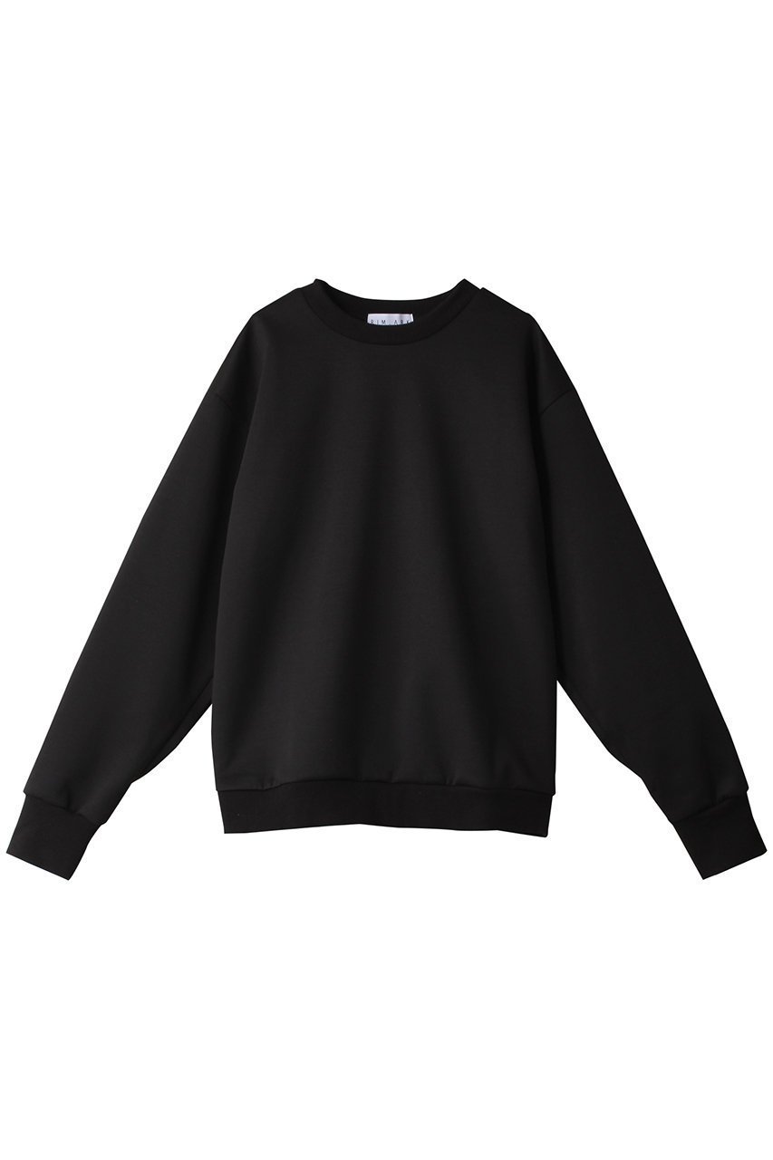 【リムアーク/RIM.ARK】のSlit sweat PO/プルオーバー インテリア・キッズ・メンズ・レディースファッション・服の通販 founy(ファニー) 　ファッション　Fashion　レディースファッション　Fashion for Women　トップス・カットソー　Cut & Sew Tops　シャツ・ブラウス・オフィスカジュアル　Elegant Blouses & Button-Ups　レディースパーカー・カジュアルフーディー　Casual Hoodies & Sweatshirts　カジュアルプルオーバー・ニットトップス　Pullovers & Knit Tops / Casual Pullovers　スウェット・クルーネックトップス　Sweatshirts & Crewnecks / Relaxed Fit Sweat Tops　おすすめ　Recommended / Our Picks　スウェット / スエット　Sweatshirt, Sweatwear　スリット　Slit, Slit Detail　スリーブ　Sleeve, Long Sleeve / Short Sleeve　ベーシック　Basic, Essential　ロング　Long, Long-Length　エレガント 上品　Elegant　ブラック|ID: prp329100003890857 ipo3291000000036070607