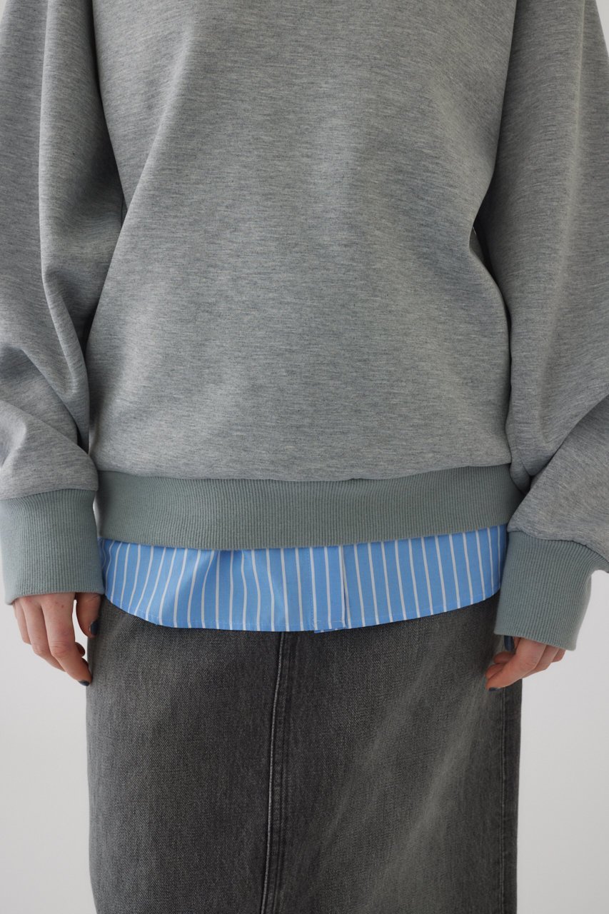 【リムアーク/RIM.ARK】のSlit sweat PO/プルオーバー 人気、トレンドファッション・服の通販 founy(ファニー) 　ファッション　Fashion　レディースファッション　Fashion for Women　トップス・カットソー　Cut & Sew Tops　シャツ・ブラウス・オフィスカジュアル　Elegant Blouses & Button-Ups　レディースパーカー・カジュアルフーディー　Casual Hoodies & Sweatshirts　カジュアルプルオーバー・ニットトップス　Pullovers & Knit Tops / Casual Pullovers　スウェット・クルーネックトップス　Sweatshirts & Crewnecks / Relaxed Fit Sweat Tops　おすすめ　Recommended / Our Picks　スウェット / スエット　Sweatshirt, Sweatwear　スリット　Slit, Slit Detail　スリーブ　Sleeve, Long Sleeve / Short Sleeve　ベーシック　Basic, Essential　ロング　Long, Long-Length　エレガント 上品　Elegant　other-8|ID: prp329100003890857 ipo3291000000036747731