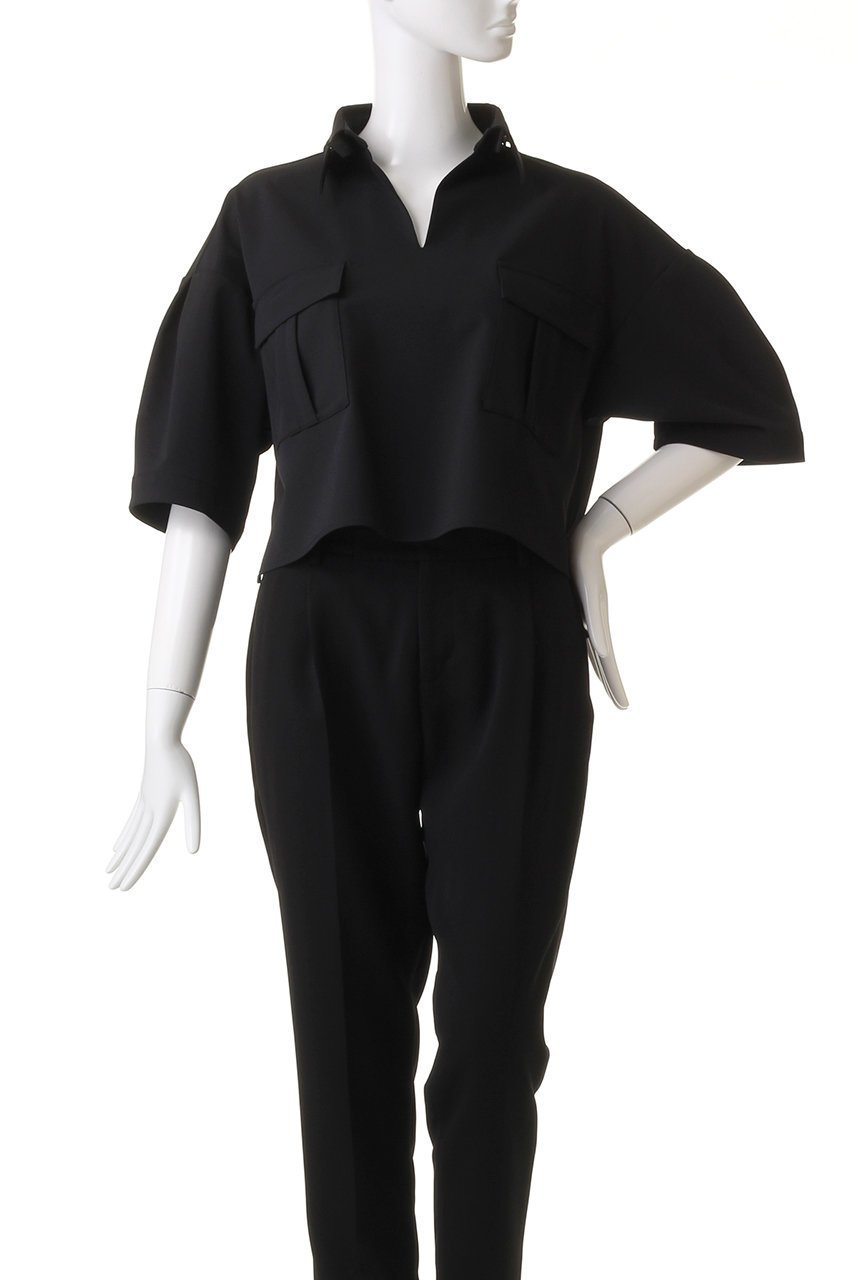 【リムアーク/RIM.ARK】のNeck design box tops/トップス 人気、トレンドファッション・服の通販 founy(ファニー) 　ファッション　Fashion　レディースファッション　Fashion for Women　トップス・カットソー　Cut & Sew Tops　シャツ・ブラウス・オフィスカジュアル　Elegant Blouses & Button-Ups　インナー　Innerwear　スリーブ　Sleeve, Long Sleeve / Short Sleeve　ツイル　Twist, Twisted Detail　ドレス　Dress, One-Piece　バランス　Balance, Style Balance　ルーズ　Loose, Oversized　ロング　Long, Long-Length　other-6|ID: prp329100003890858 ipo3291000000035823034