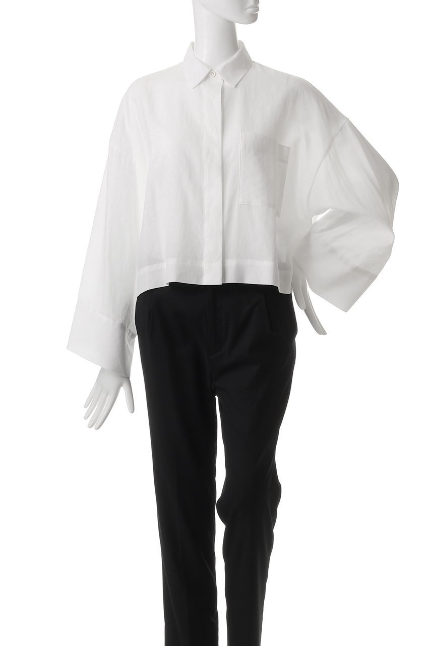 【サクラ/SACRA】のシュリンクギャバジンコットンシャツ 人気、トレンドファッション・服の通販 founy(ファニー) ファッション Fashion レディースファッション Fashion for Women トップス・カットソー Cut & Sew Tops シャツ・ブラウス・オフィスカジュアル Elegant Blouses & Button-Ups クロップド Cropped, Short Length シアー Sheer, See-Through スリーブ Sleeve, Long Sleeve / Short Sleeve トレンド Trend, Trending Now バランス Balance, Style Balance ロング Long, Long-Length ワイド Wide, Wide Fit 夏 Summer other-2|ID: prp329100003890896 ipo3291000000035367286