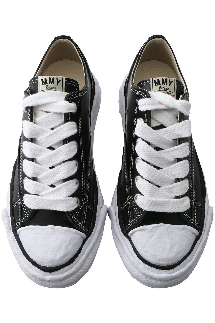 【メゾン ミハラヤスヒロ/Maison MIHARA YASUHIRO】の【UNISEX】【Maison MIHARA YASUHIRO】PETERSON 23 LOW オリジナルソール レザー ロートップスニーカー インテリア・キッズ・メンズ・レディースファッション・服の通販 founy(ファニー) 　ファッション　Fashion　レディースファッション　Fashion for Women　トップス・カットソー　Cut & Sew Tops　ユニセックス　Unisex, Genderless　シンプル　Simple, Minimal　スニーカー　Sneakers, Trainers　レース　Lace, Lace Fabric　ブラック|ID: prp329100003890898 ipo3291000000035730565