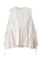 【プロタゴニスタ/PROTAGONISTA】のスリーブレス ギャザーブラウス 人気、トレンドファッション・服の通販 founy(ファニー) ファッション Fashion レディースファッション Fashion for Women トップス・カットソー Cut & Sew Tops キャミソール&ノースリーブ Camisoles & Sleeveless Tops シャツ・ブラウス・オフィスカジュアル Elegant Blouses & Button-Ups ギャザー Gathered, Ruffled スリーブ Sleeve, Long Sleeve / Short Sleeve ノースリーブ Sleeveless, No-Sleeve リネン Linen, Linen Fabric リラックス Relax, Relaxed Fit 夏 Summer thumbnail ホワイト|ID: prp329100003890926 ipo3291000000032856664