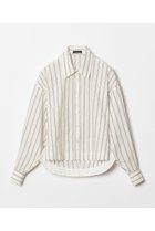 【アルアバイル/allureville】のトリムストライプバックタックシャツ 人気、トレンドファッション・服の通販 founy(ファニー) ファッション Fashion レディースファッション WOMEN トップス・カットソー Tops/Tshirt シャツ/ブラウス Shirts/Blouses バッグ Bag おすすめ Recommend ストライプ Stripe スリーブ Sleeve フロント Front ボトム Bottom ロング Long ワイド Wide 再入荷 Restock/Back In Stock/Re Arrival 夏 Summer 春 Spring S/S・春夏 Ss・Spring/Summer thumbnail ホワイト|ID: prp329100003890995 ipo3291000000030032765